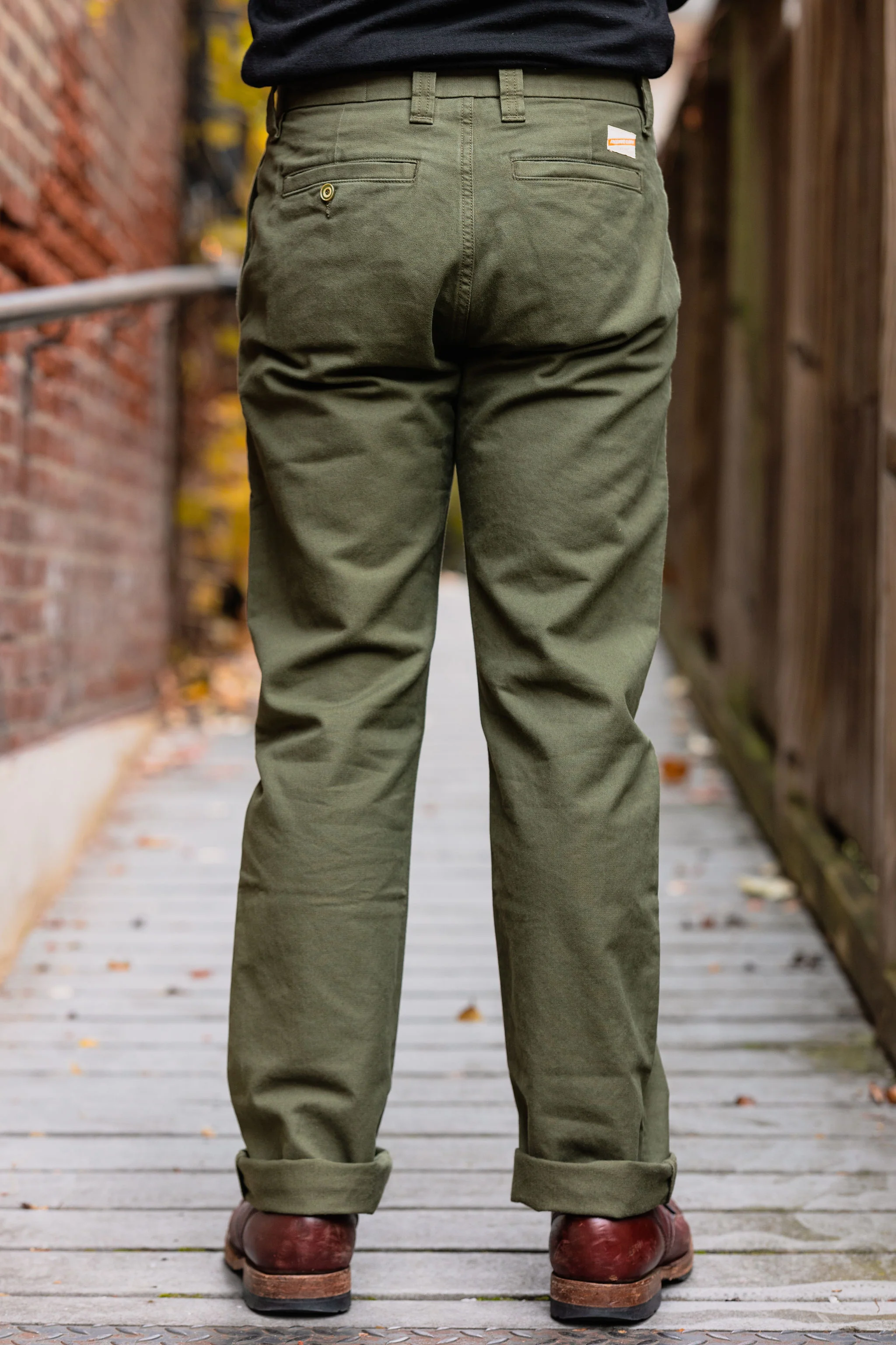 Freenote Cloth Deck Pant - Olive - Image 3