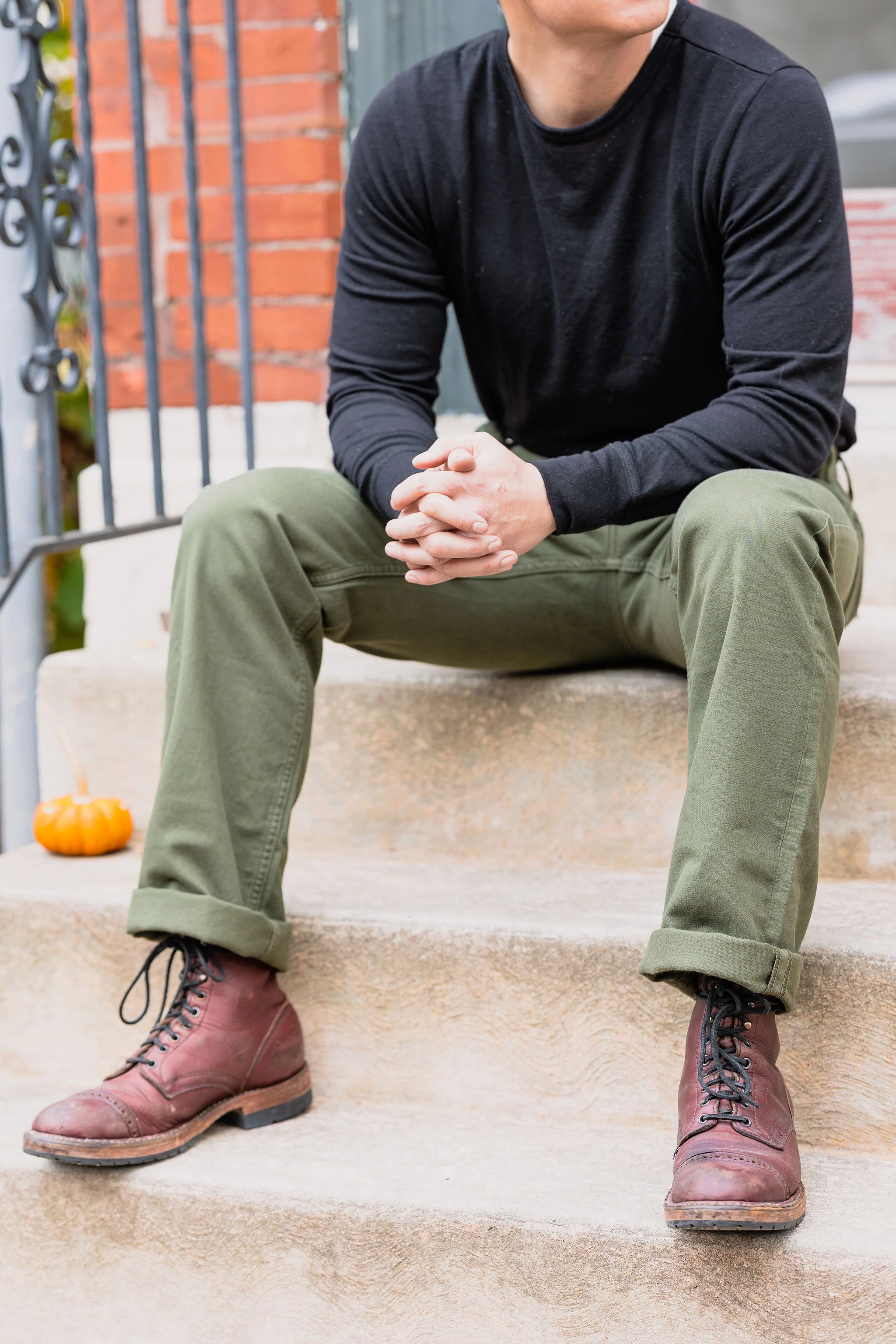 Freenote Cloth Deck Pant - Olive - Image 4