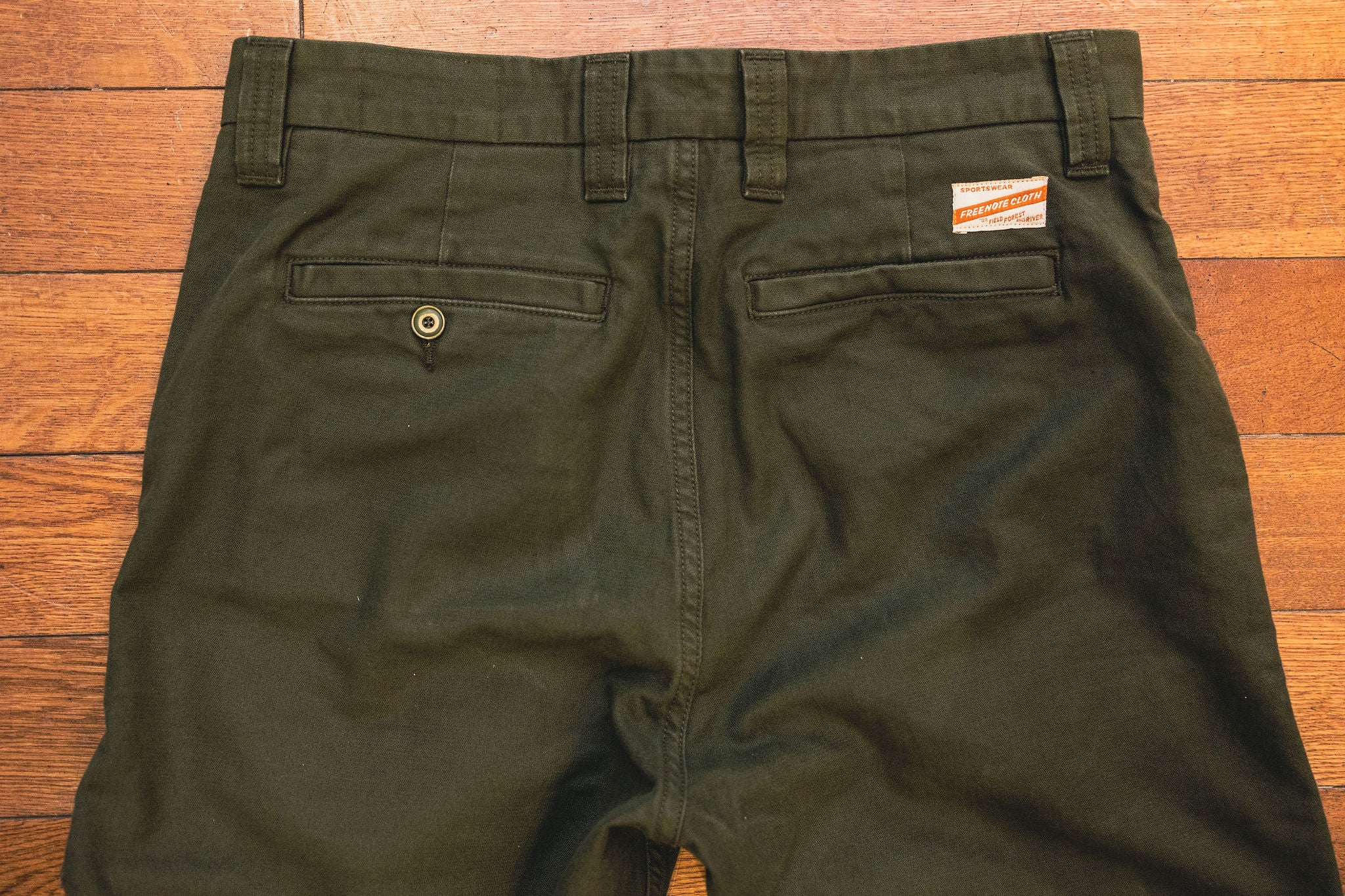 Freenote Cloth Deck Pant - Olive - Image 8