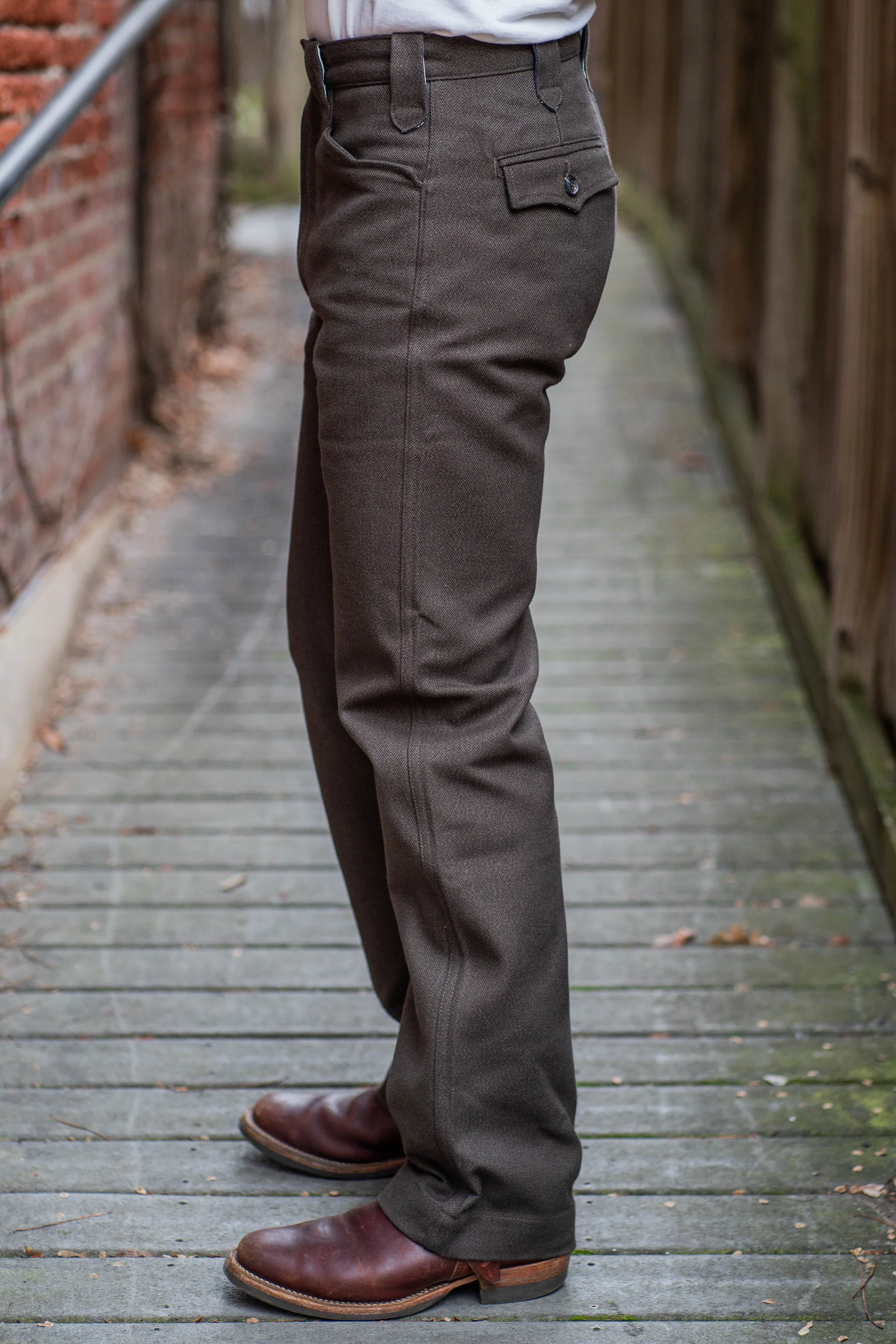Freenote Cloth Duster Pant - Brown - Image 2