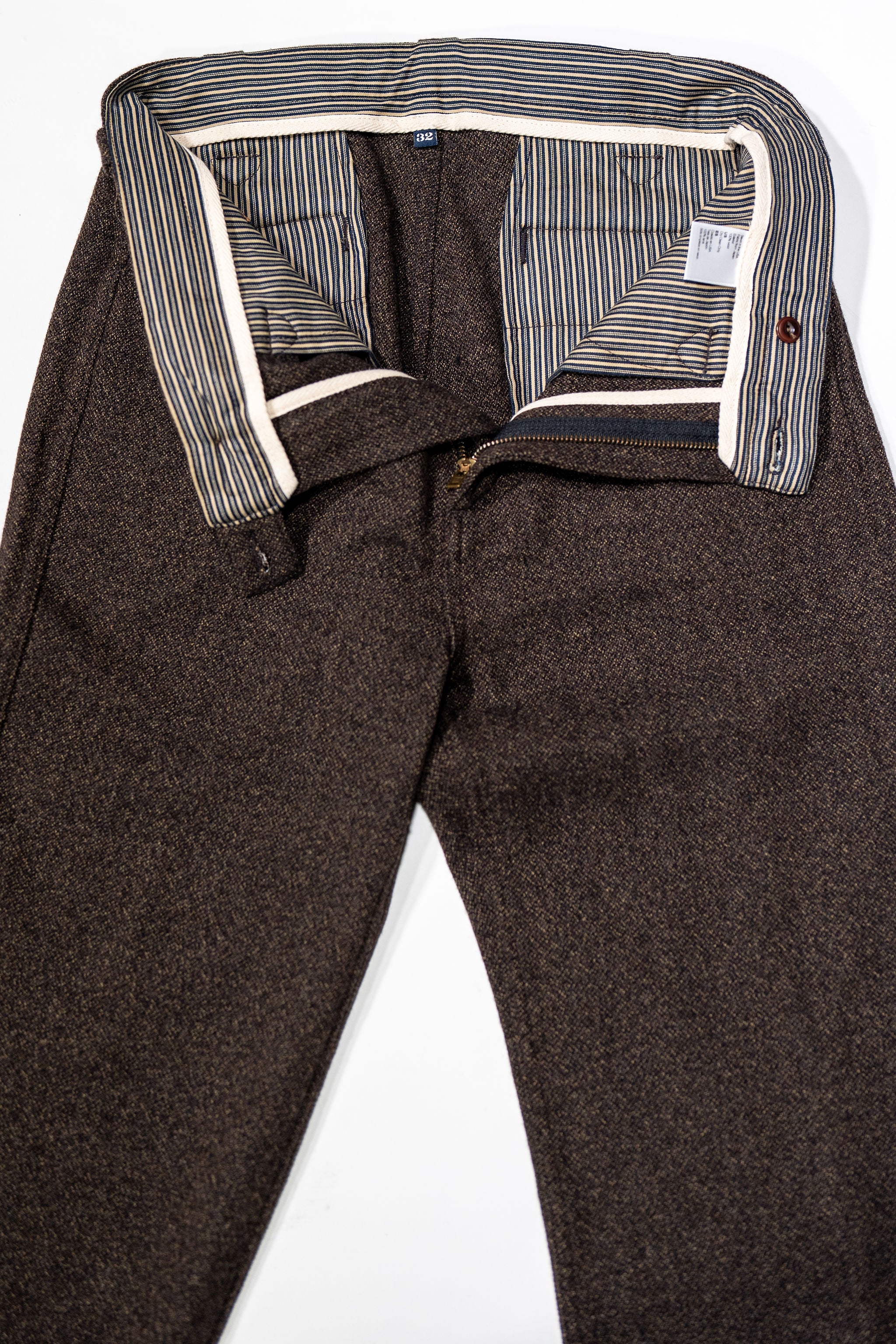Freenote Cloth Duster Pant - Brown Wool - Image 5