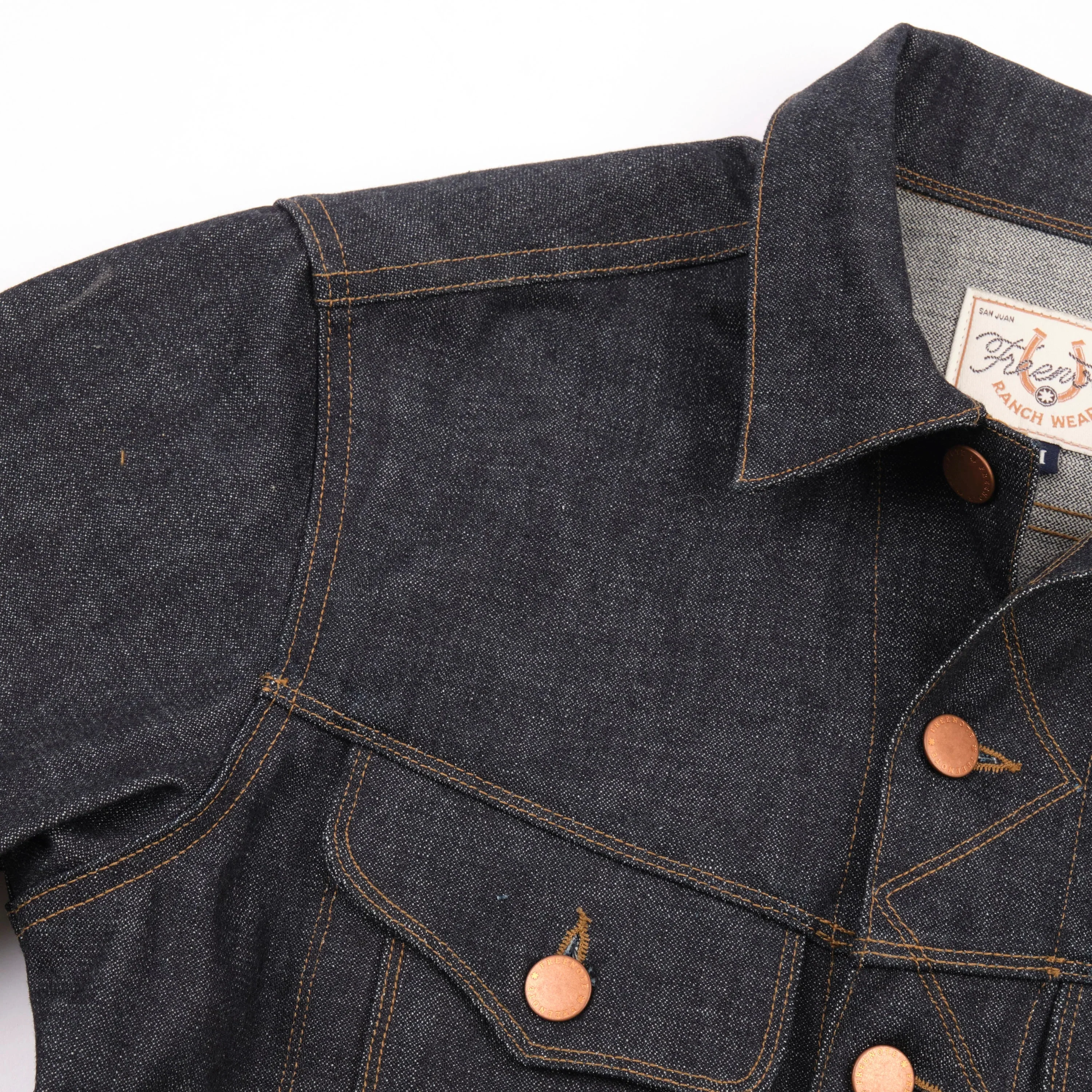 Freenote Cloth High Low Jacket - 14oz Broken Twill - Image 6