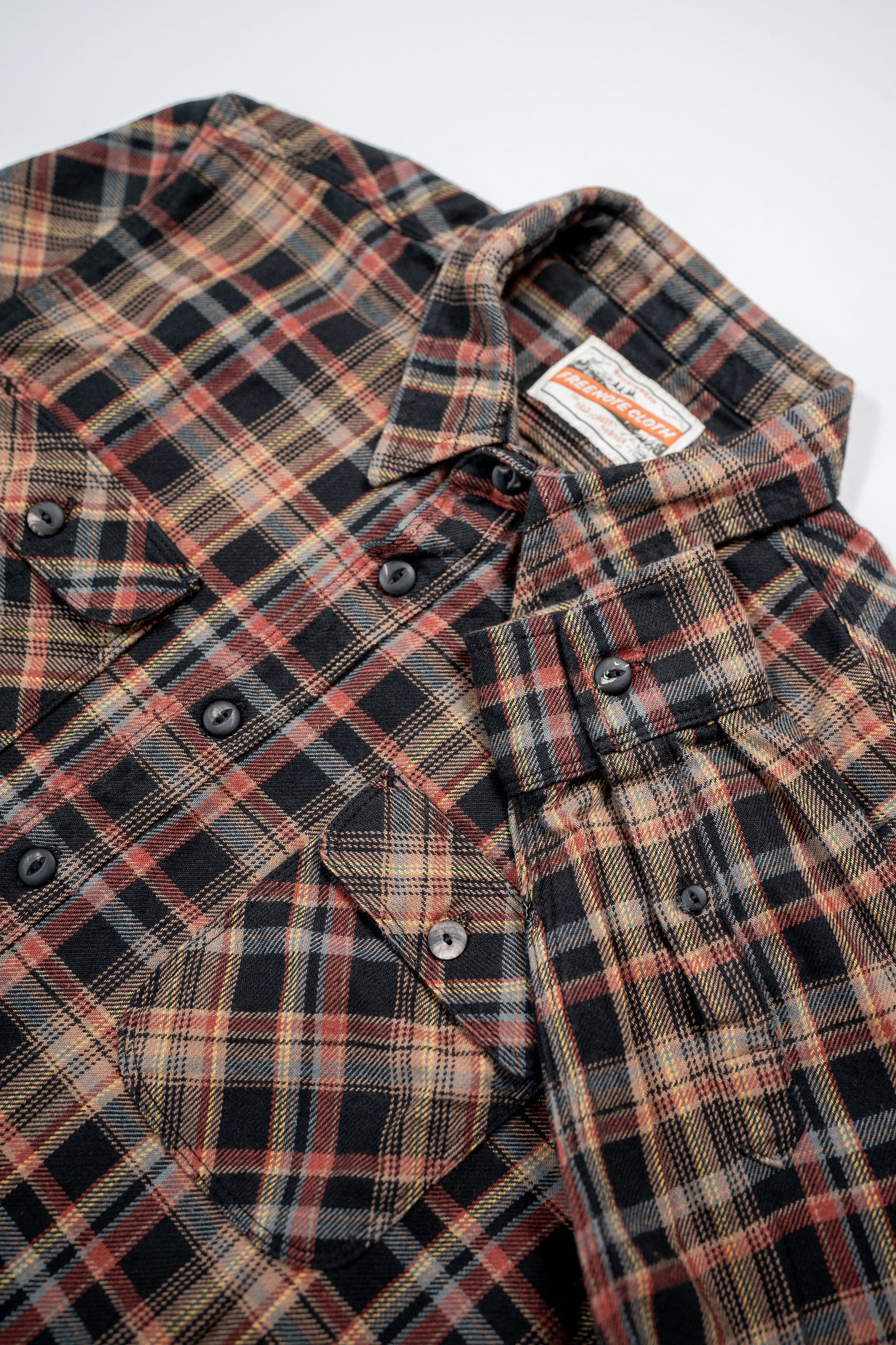 Freenote Cloth Jepson - Black Plaid - Image 6