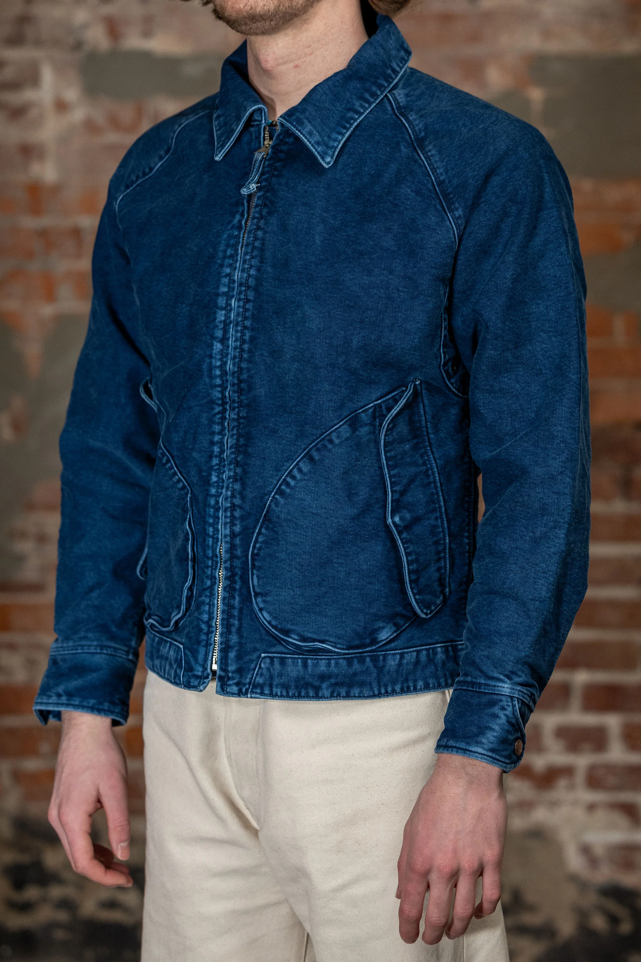 Freenote Cloth Mariner Jacket Light - Stone Washed Indigo - Image 2