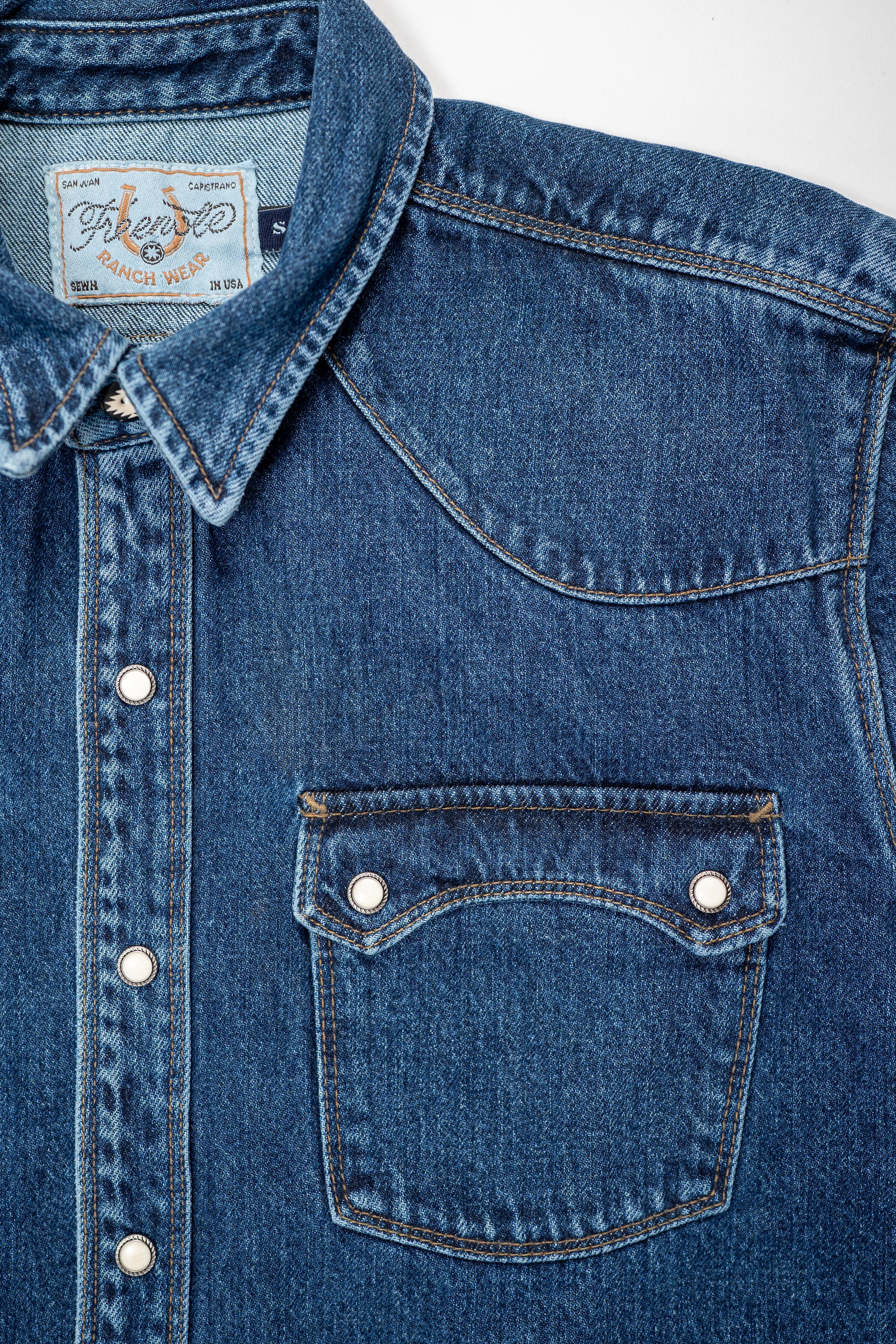 Freenote Cloth Modern Western - 11 oz. Washed Denim - Image 6