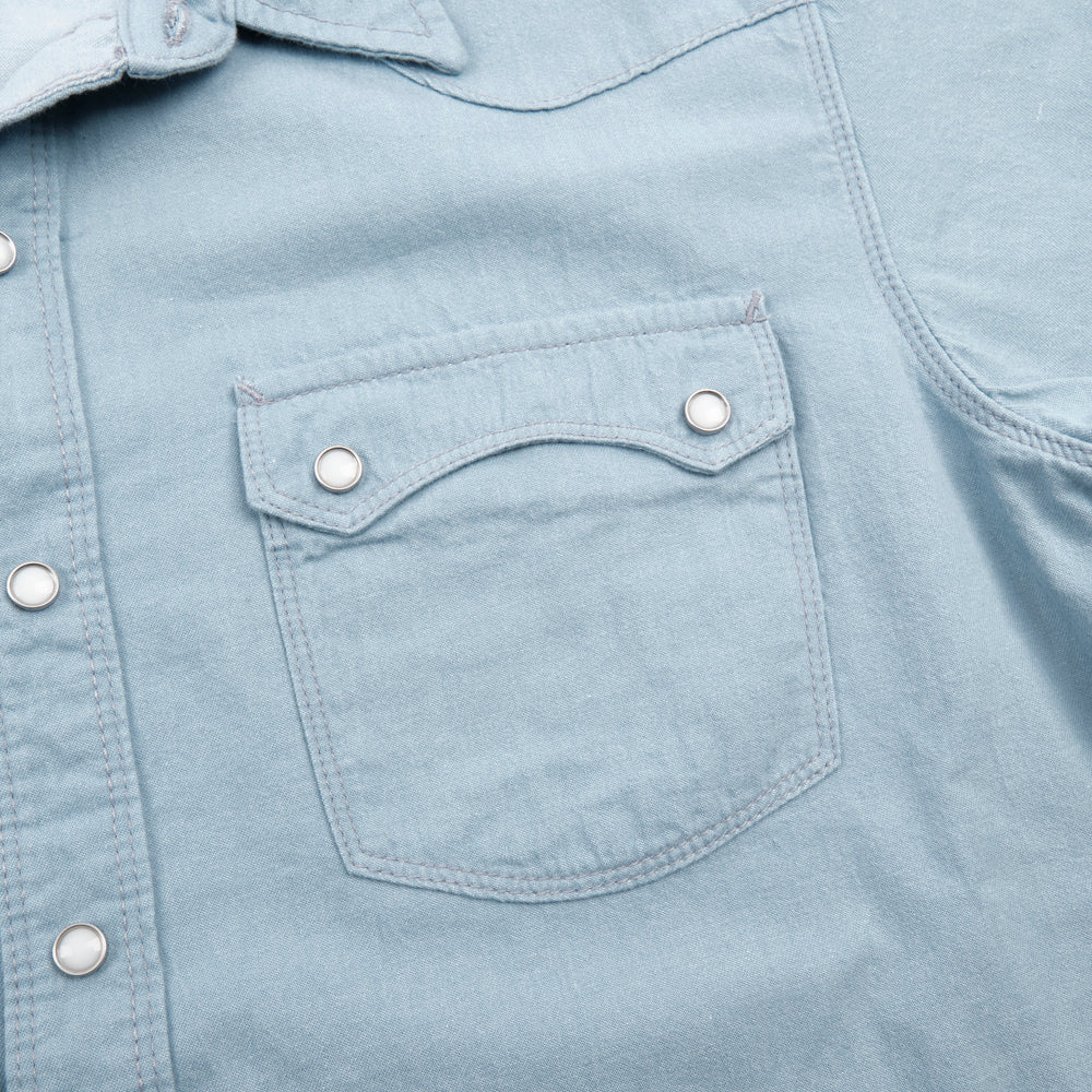 Freenote Cloth Modern Western S/S - Clear Blue - Image 10
