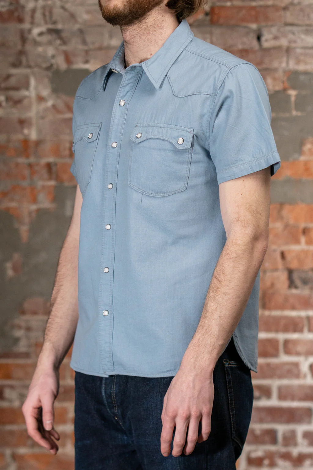 Freenote Cloth Modern Western S/S - Clear Blue - Image 2
