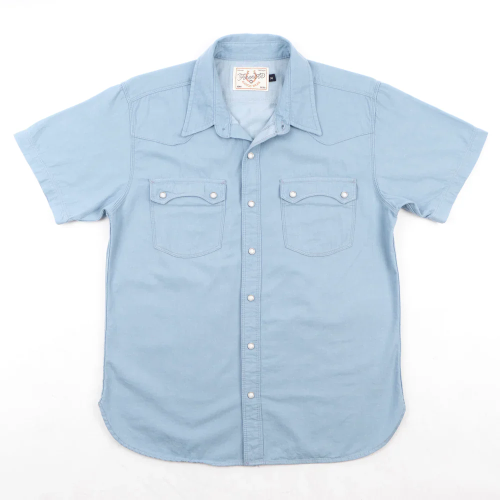 Freenote Cloth Modern Western S/S - Clear Blue - Image 4