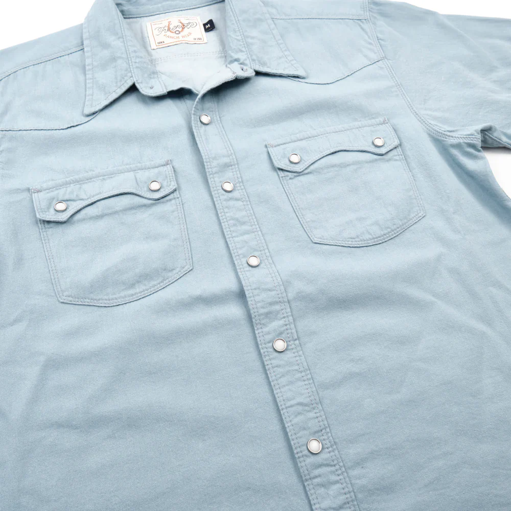 Freenote Cloth Modern Western S/S - Clear Blue - Image 9