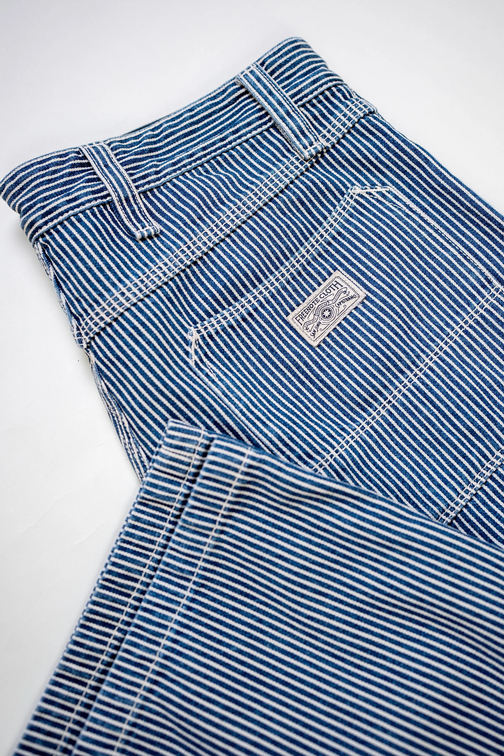 Freenote Cloth Ortega Pant - Indigo Stripe - Image 9