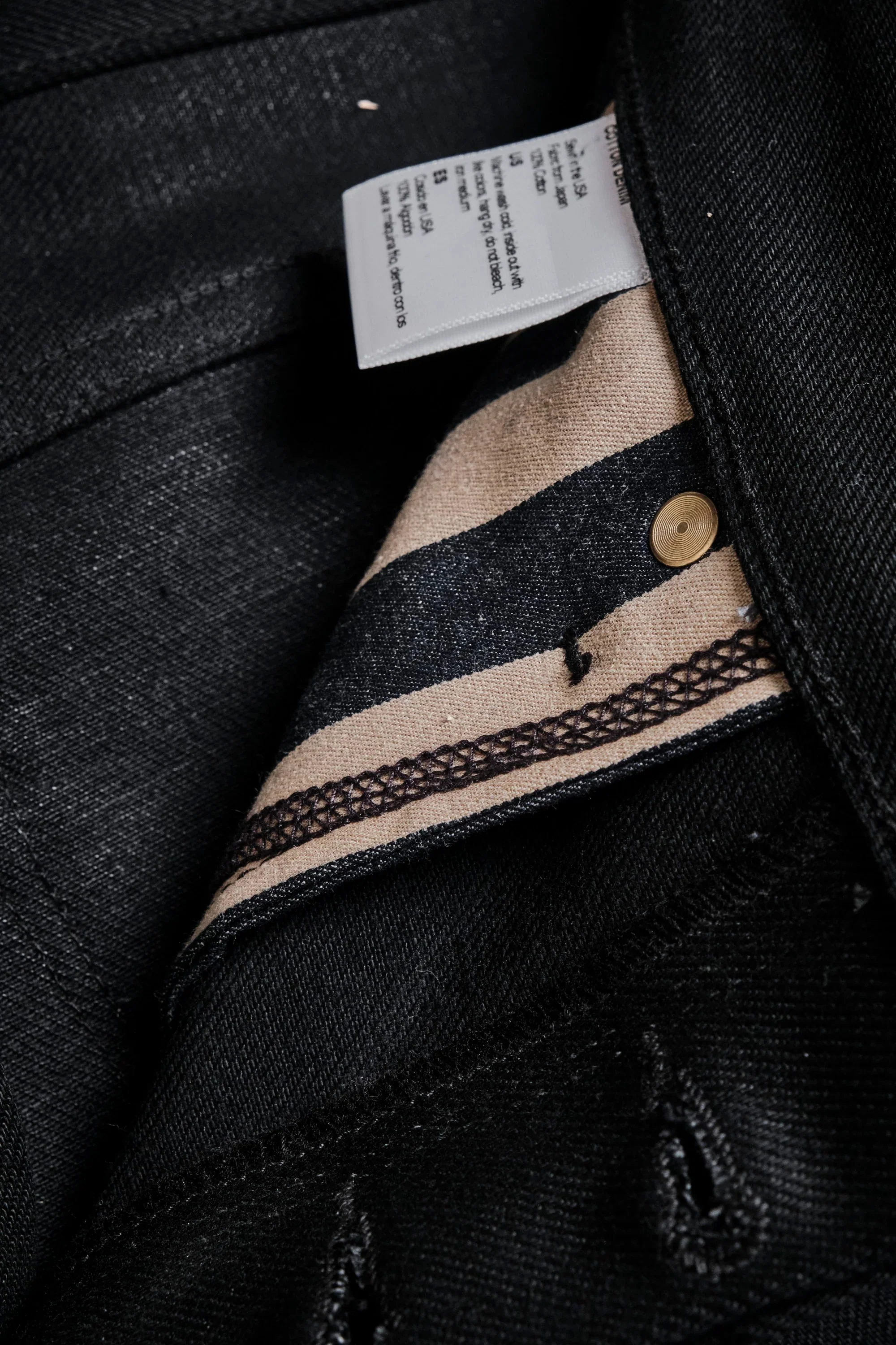 Freenote Cloth Portola - 15.75oz Aces High Black Denim - Image 7