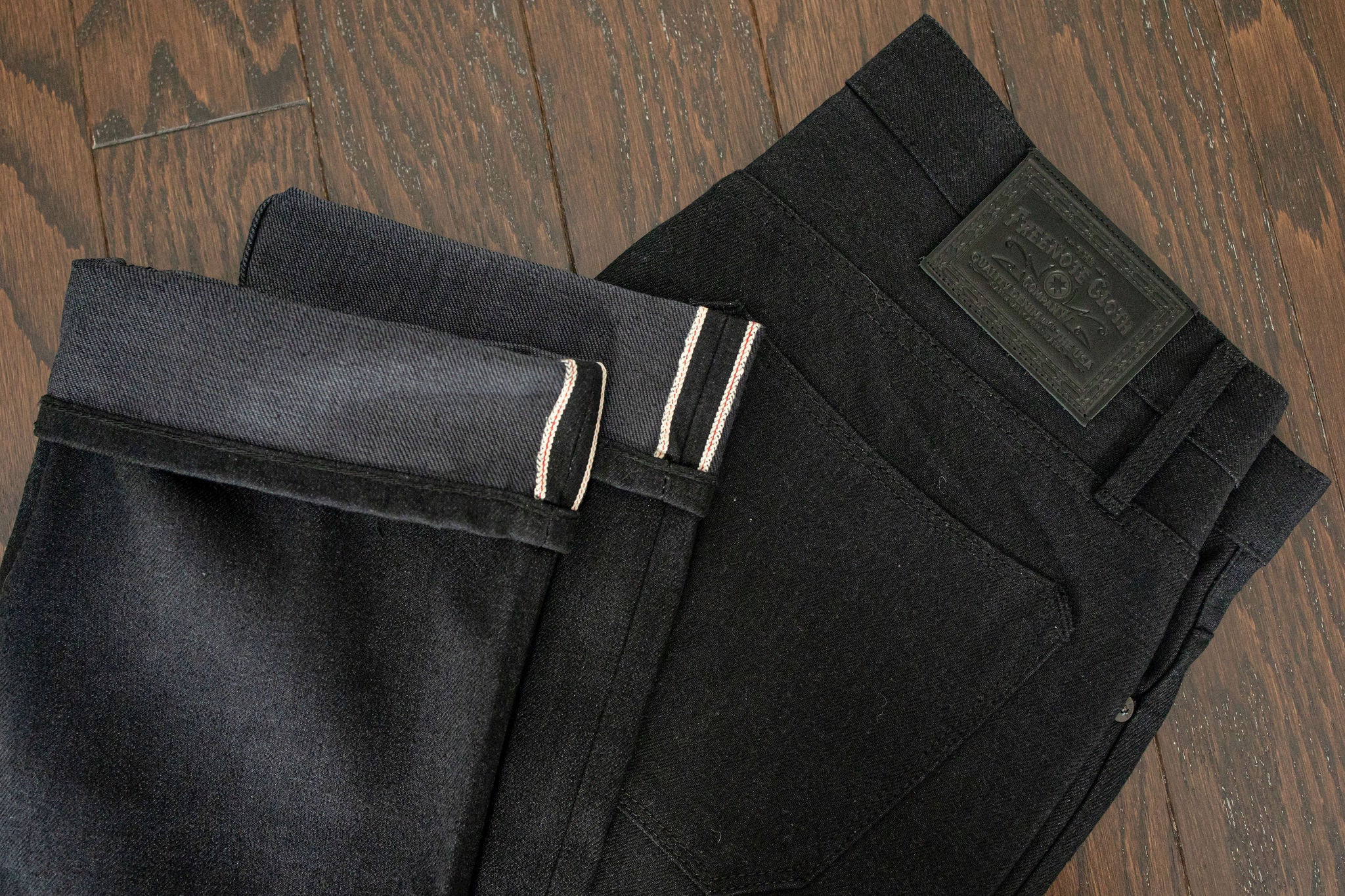 Freenote Cloth Portola Taper - 14.25oz Black Grey Denim - Image 9
