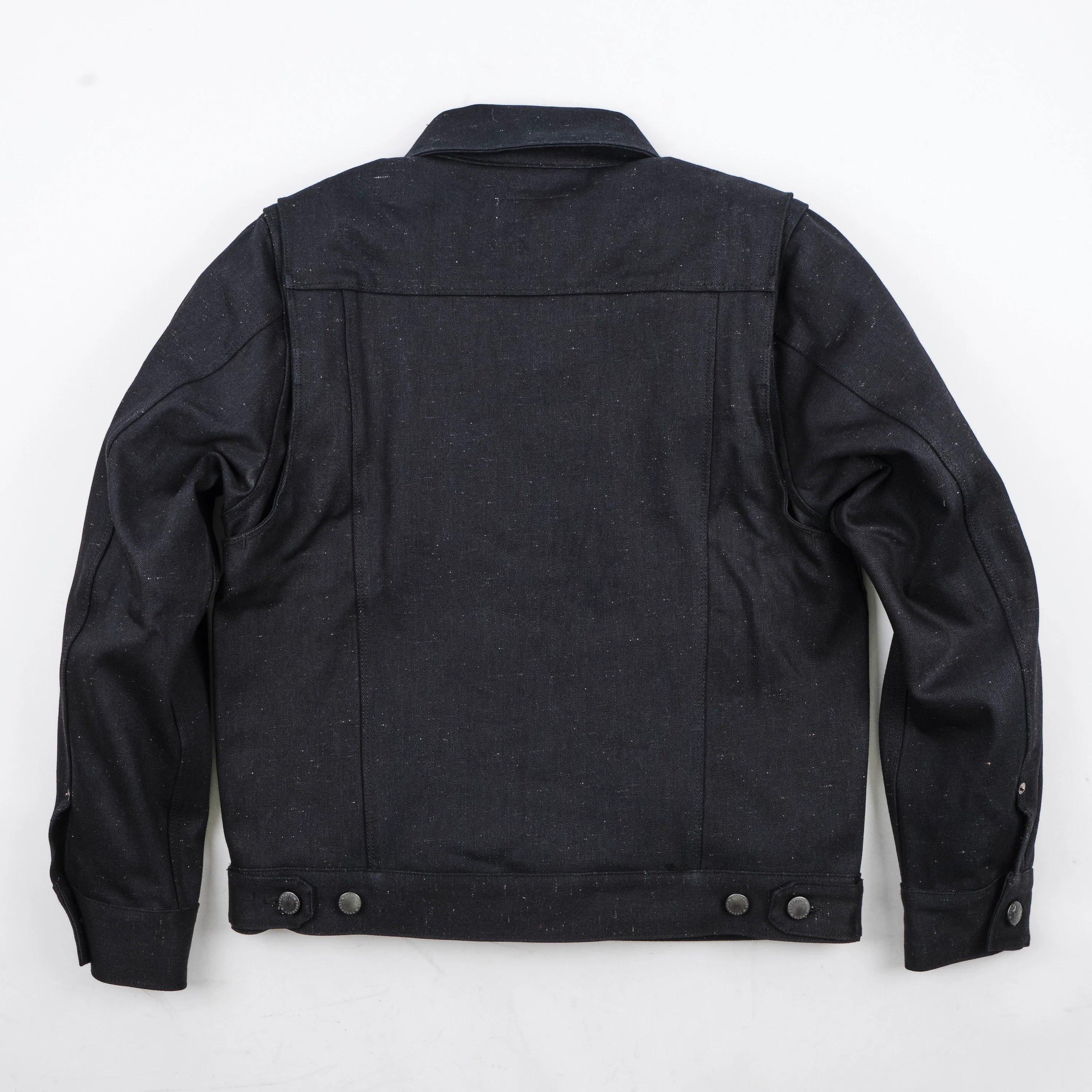 Freenote Cloth Riders Jacket - 14oz Raw Fleck - Image 5