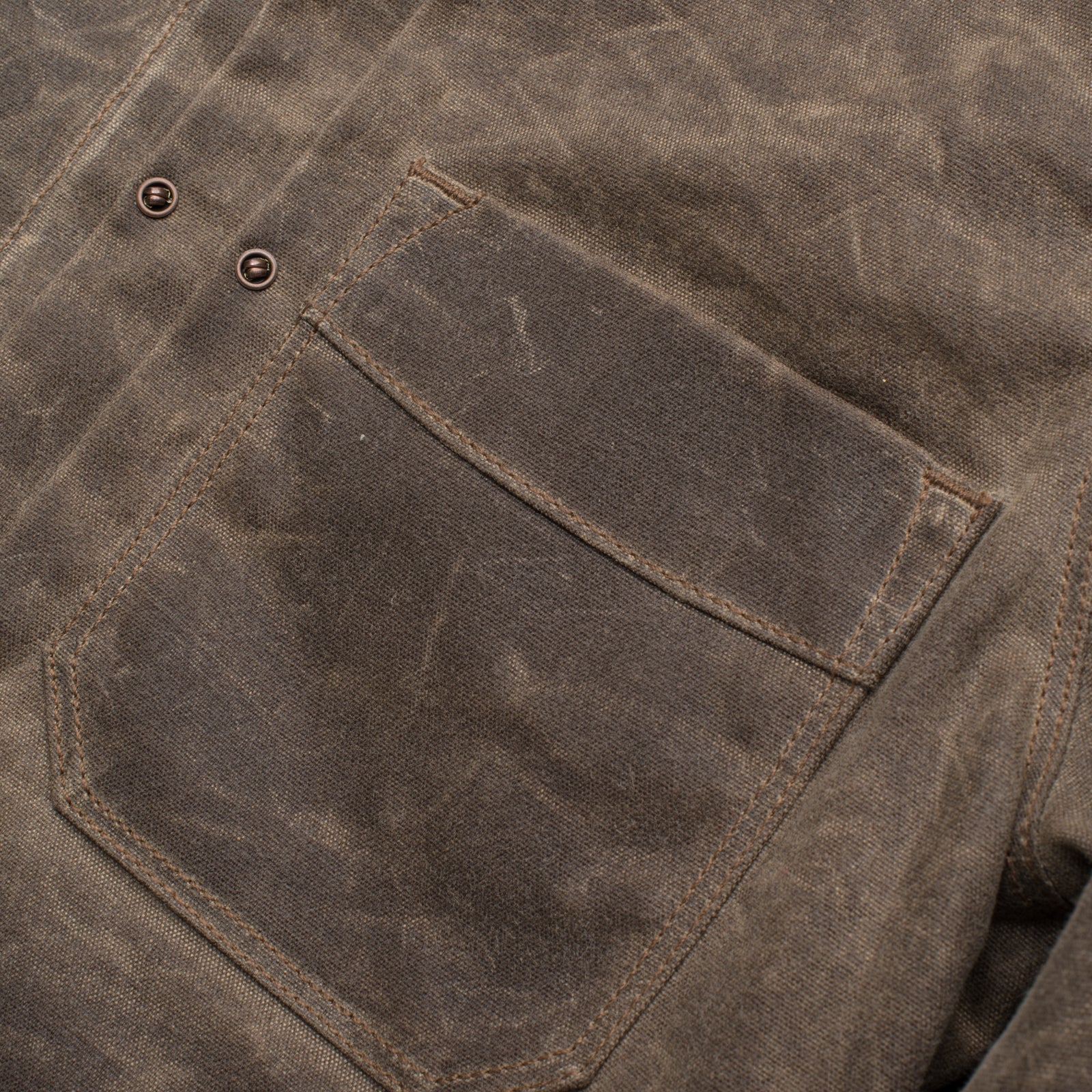 Freenote Cloth Riders Jacket Waxed Canvas - Oak - Image 8