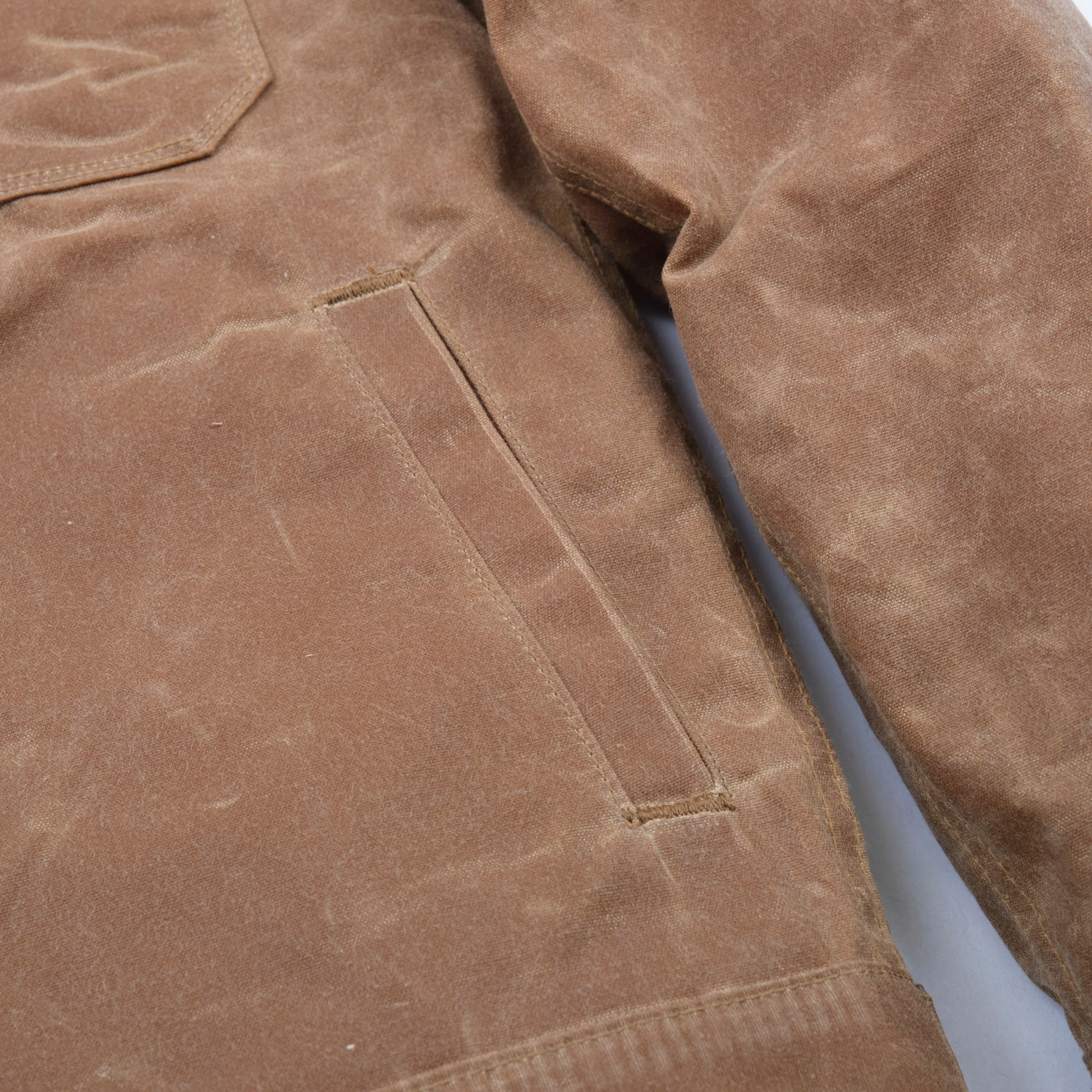 Freenote Cloth Riders Jacket Waxed Canvas- Rust - Image 11