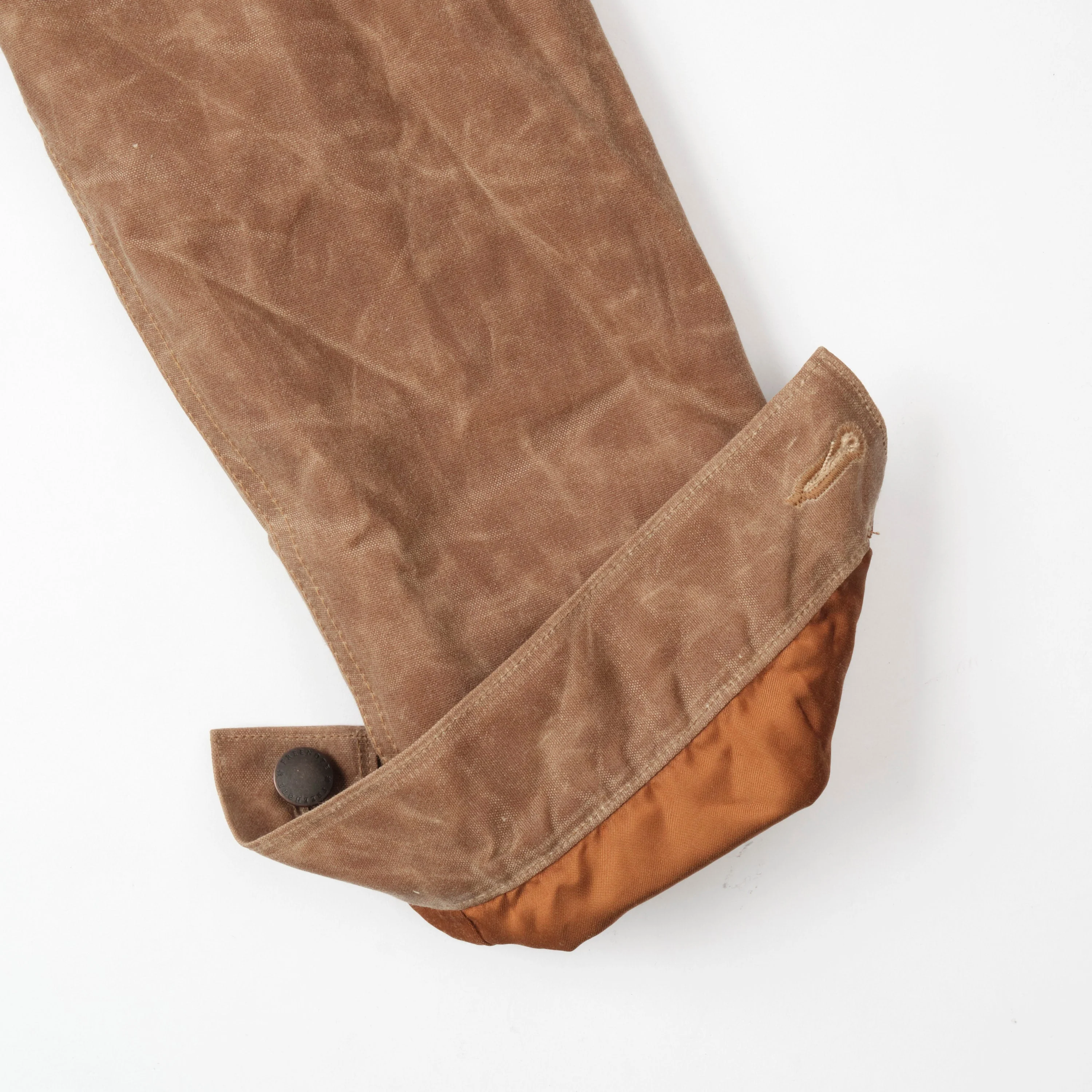 Freenote Cloth Riders Jacket Waxed Canvas- Rust - Image 15