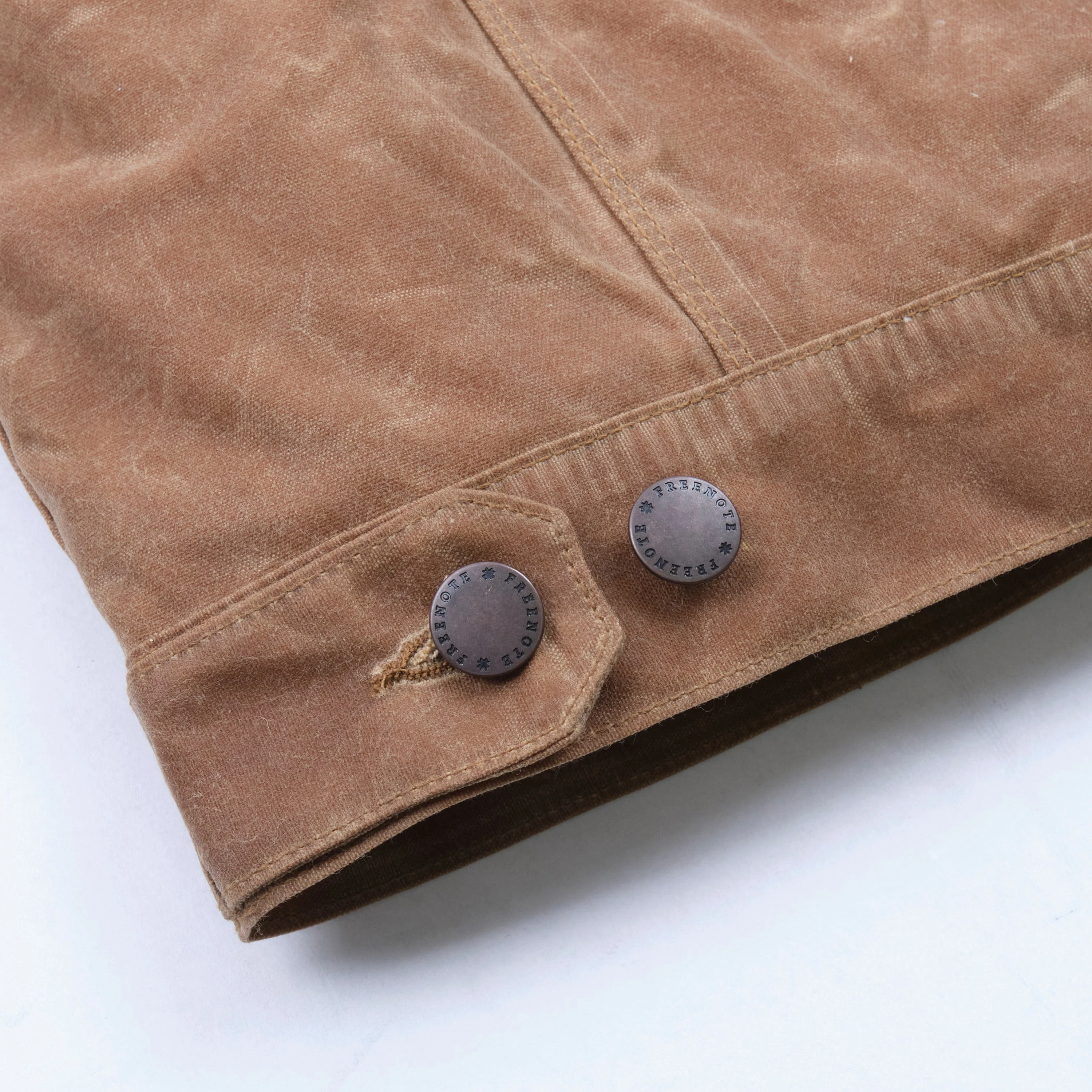Freenote Cloth Riders Jacket Waxed Canvas- Rust - Image 16