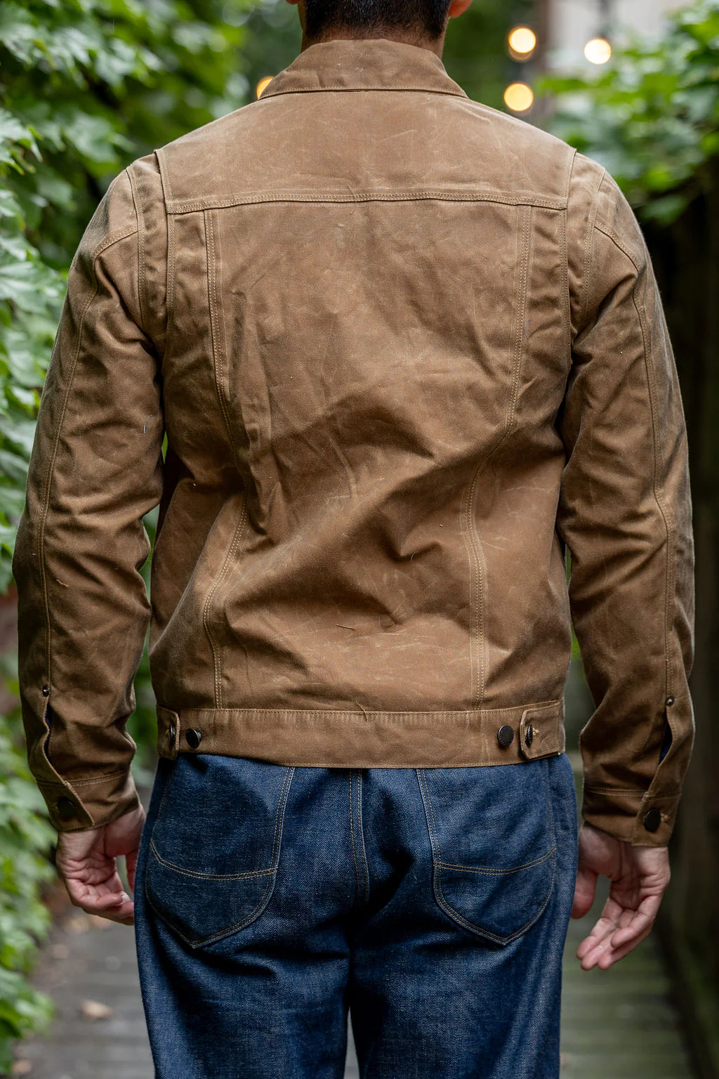 Freenote Cloth Riders Jacket Waxed Canvas- Rust - Image 3