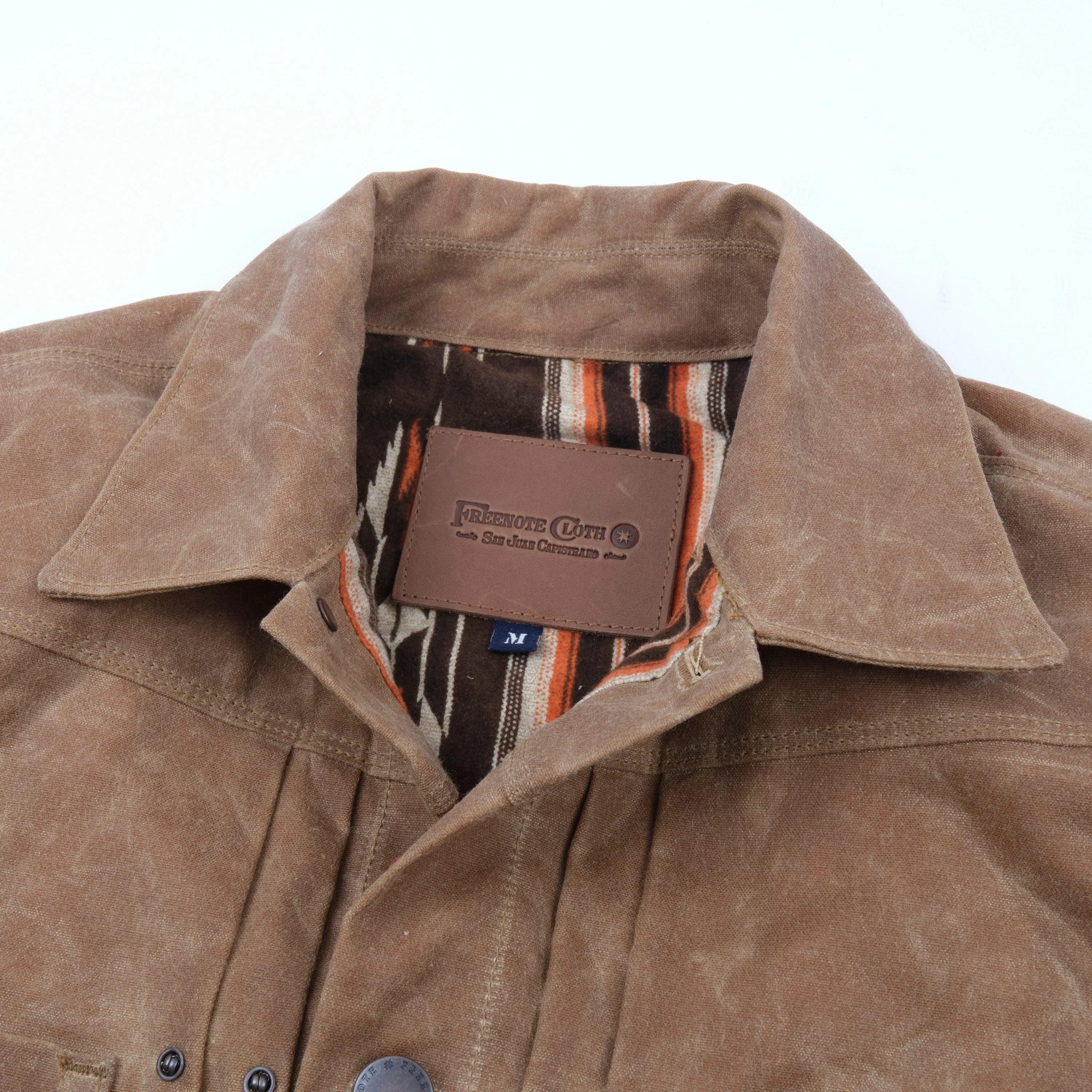 Freenote Cloth Riders Jacket Waxed Canvas- Rust - Image 5
