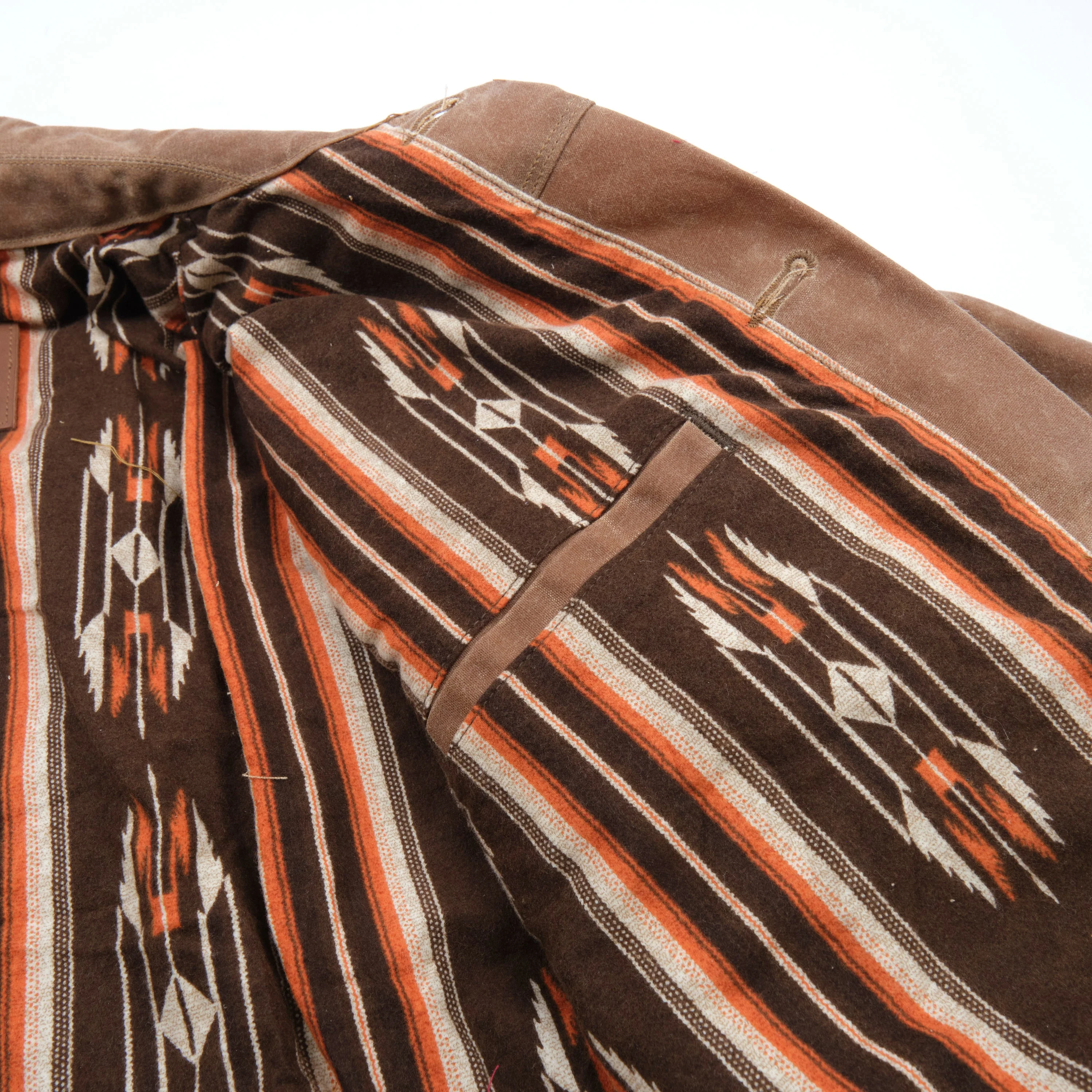 Freenote Cloth Riders Jacket Waxed Canvas- Rust - Image 6