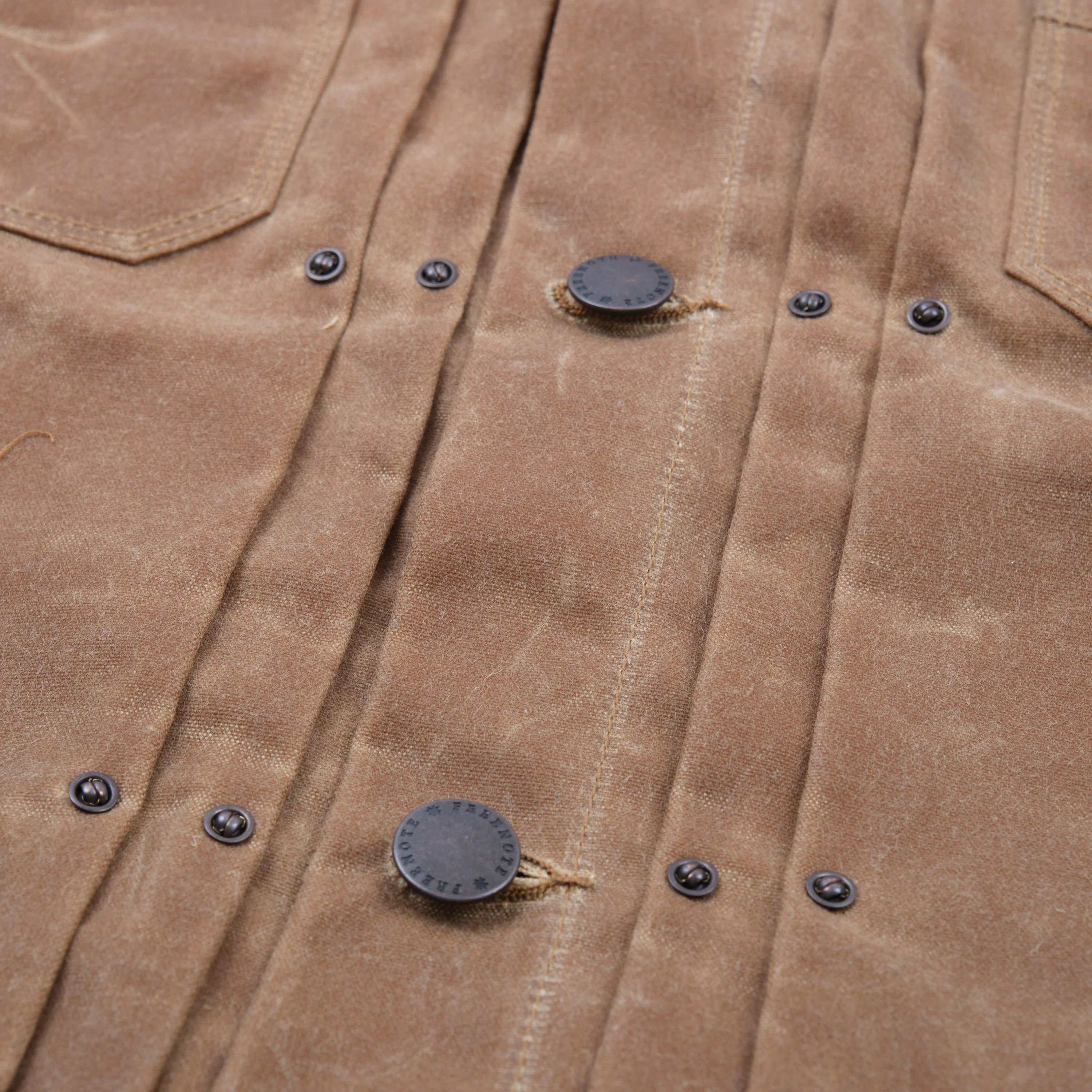 Freenote Cloth Riders Jacket Waxed Canvas- Rust - Image 8