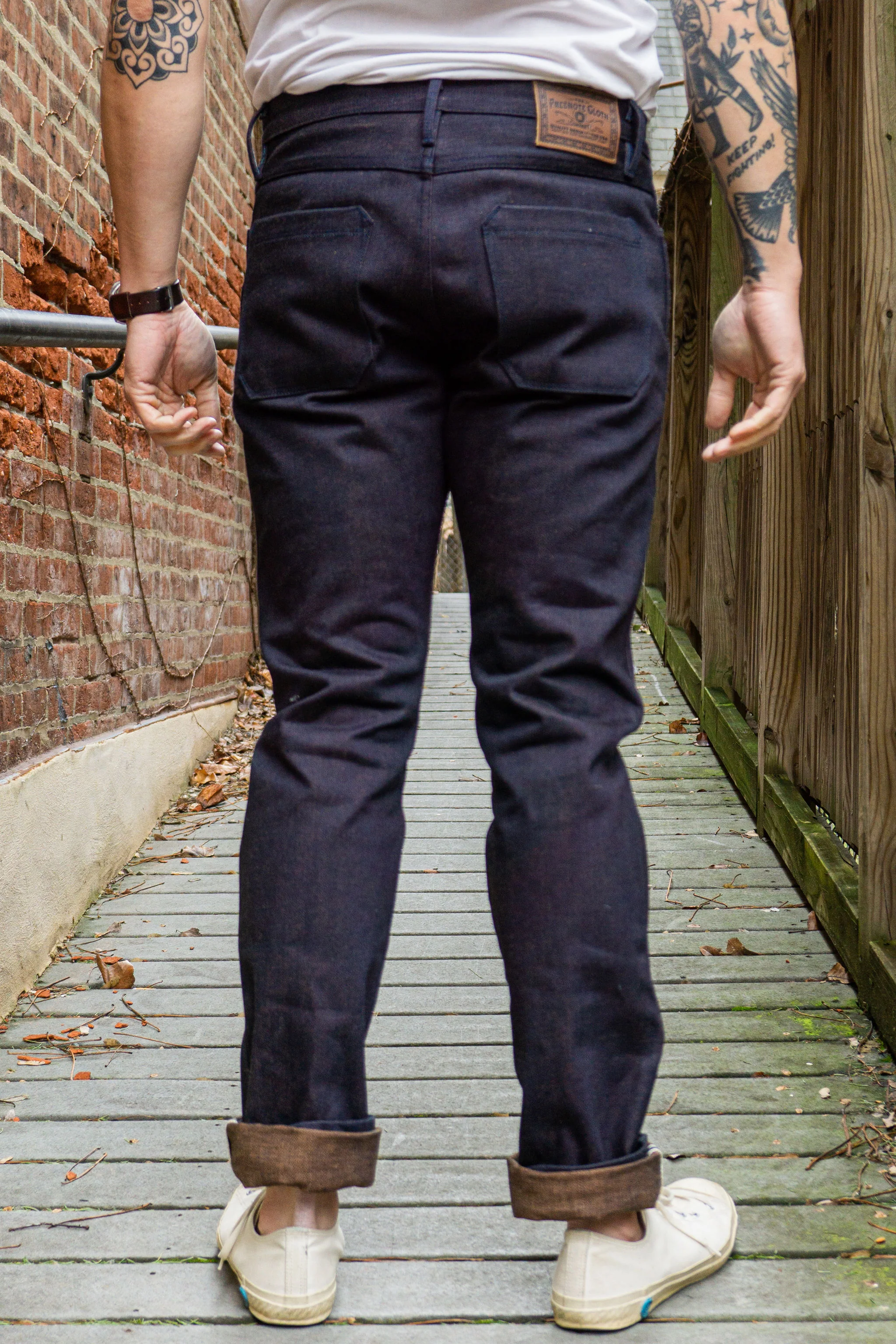Freenote Cloth Rios - 16oz Blue Brown Denim - Image 3