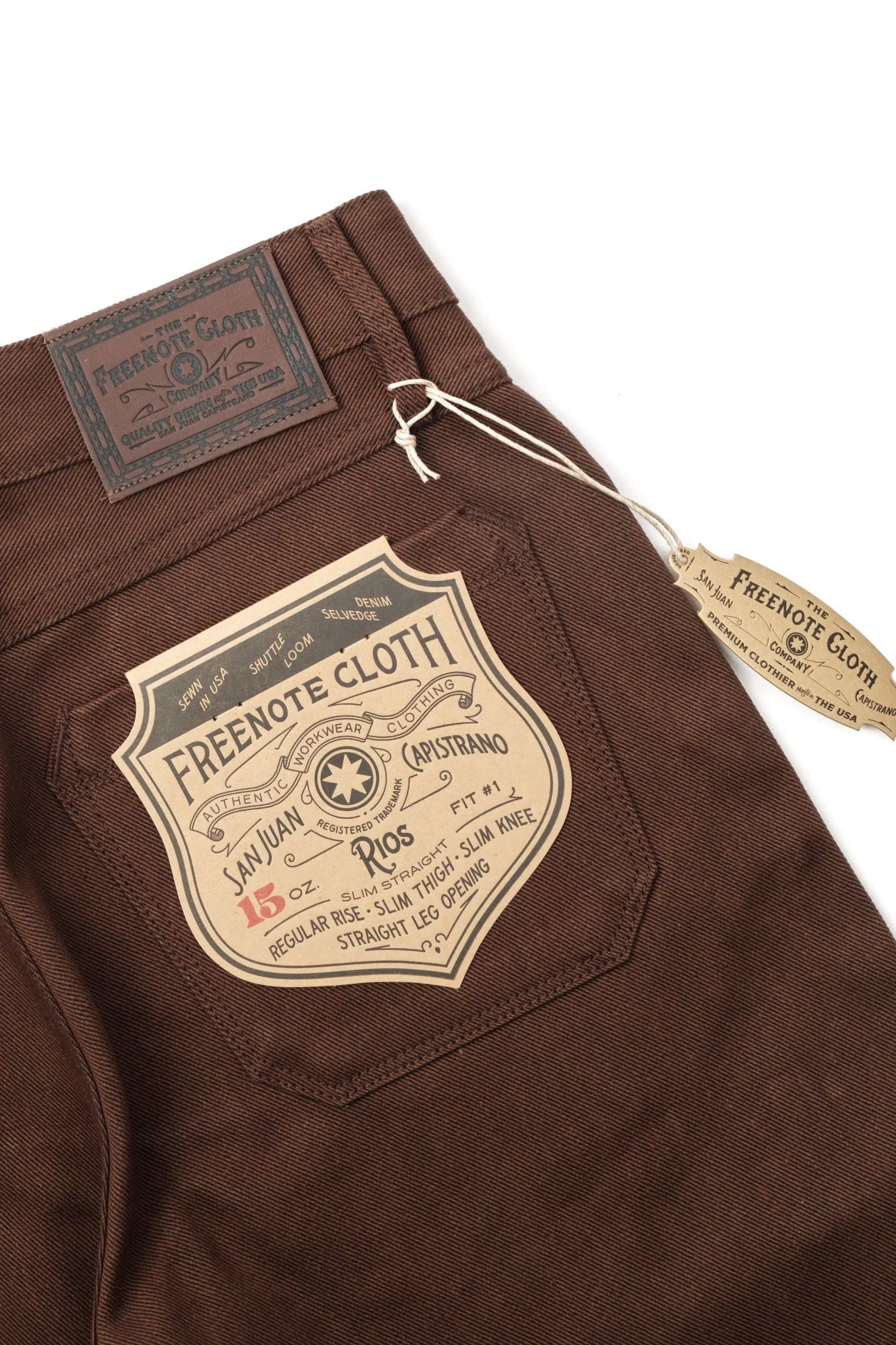 Freenote Cloth Rios - 15oz Dark Brown Denim - Image 13