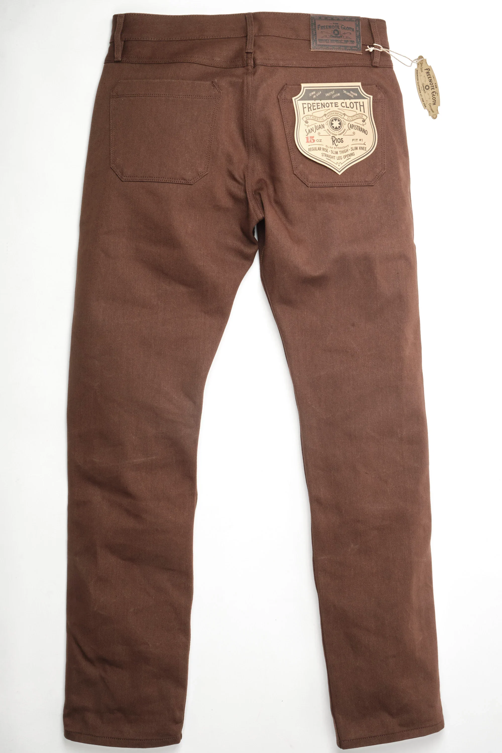 Freenote Cloth Rios - 15oz Dark Brown Denim - Image 5