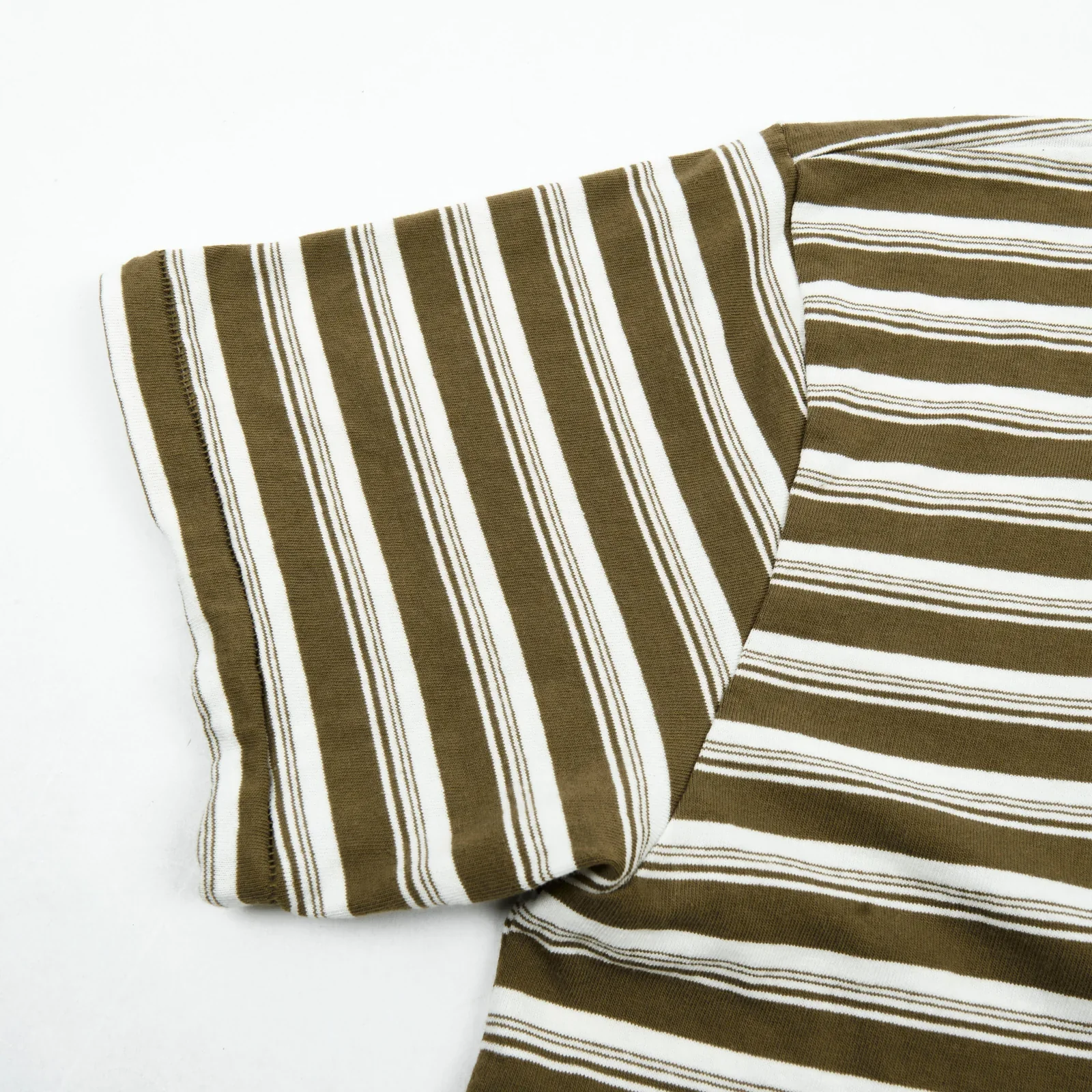 Freenote Cloth Speed Stripe S/S - Olive Stripe - Image 8