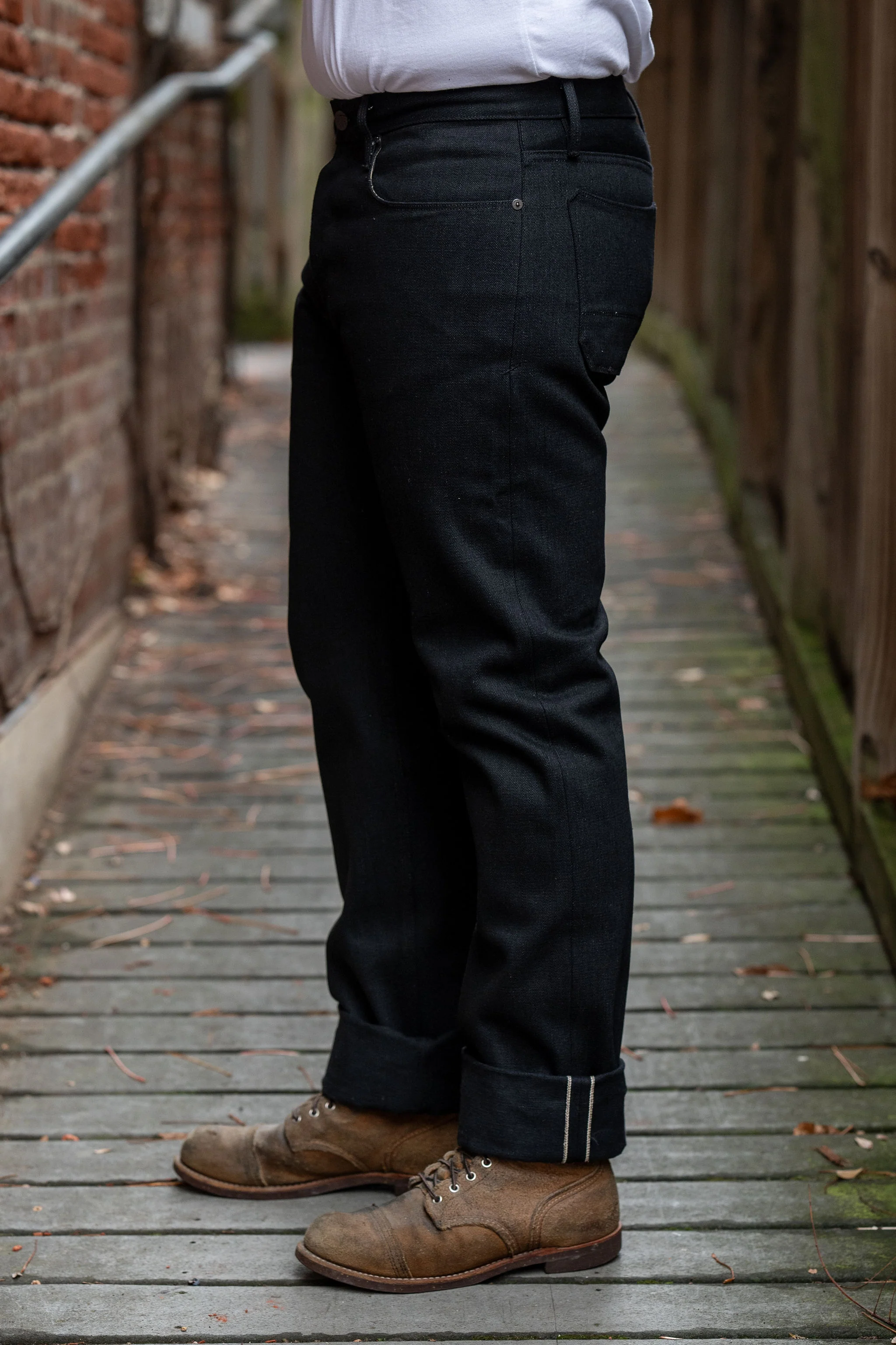 Freenote Cloth Trabuco - 17oz Black Slub - Image 2