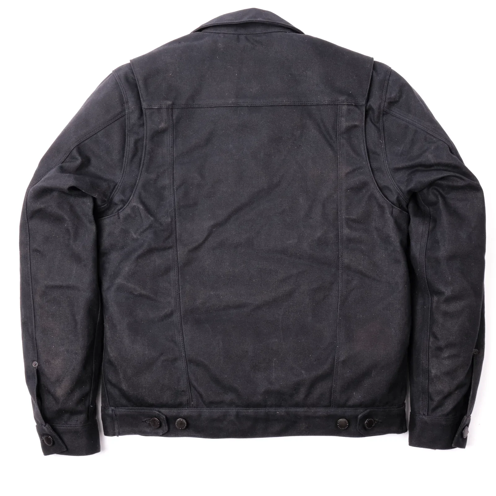 Freenote Cloth Heavy Waxed Riders Jacket - Black Alpaca - Image 5