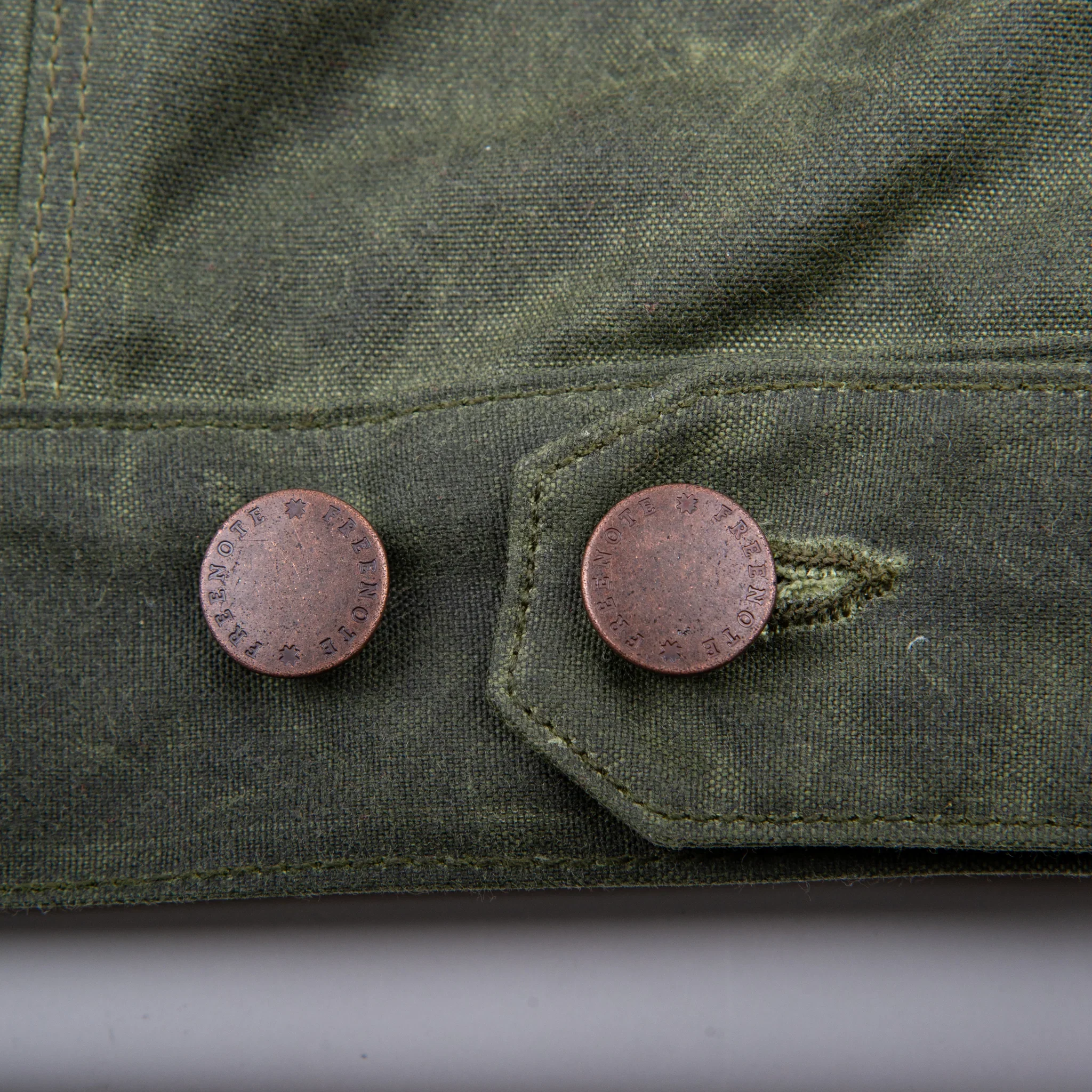 Freenote Cloth Waxed Riders Jacket - Olive - Image 8