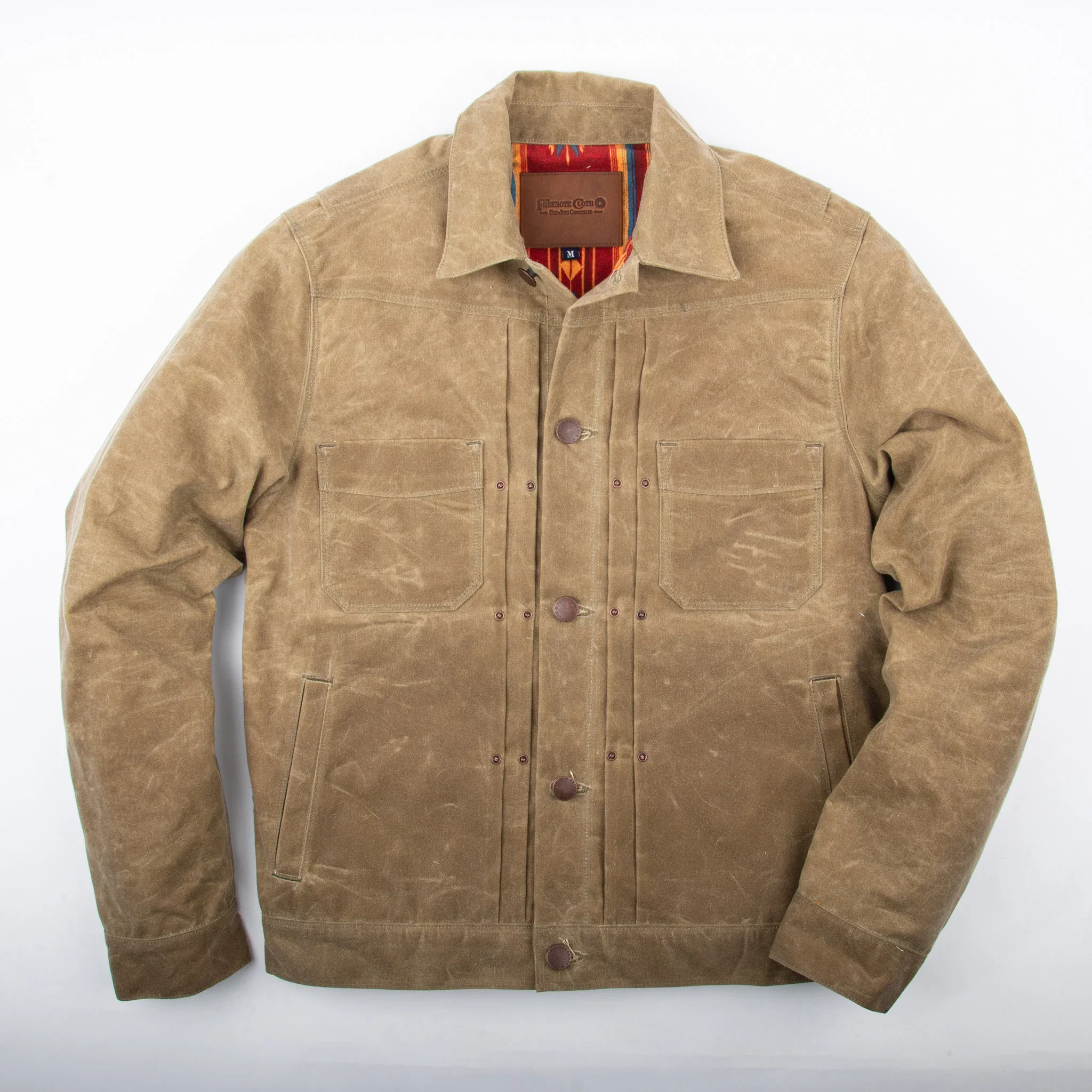 Freenote Cloth Riders Jacket Waxed Canvas - Tumbleweed - Image 4