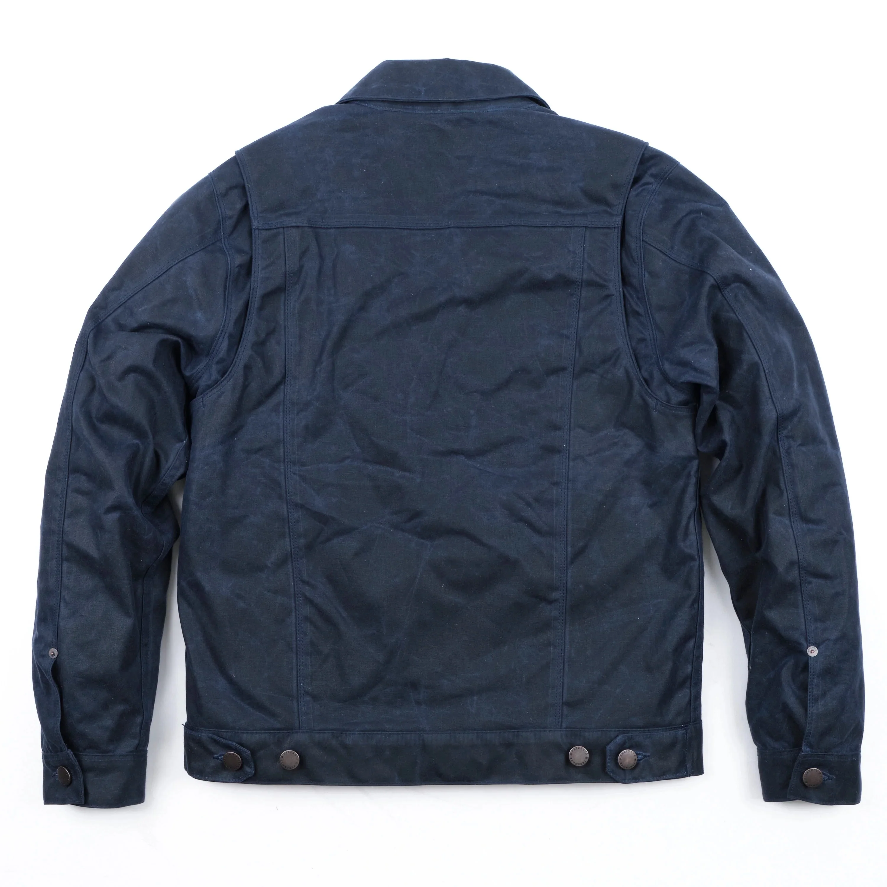 Freenote Cloth Waxed Riders Jacket - Navy - Image 14