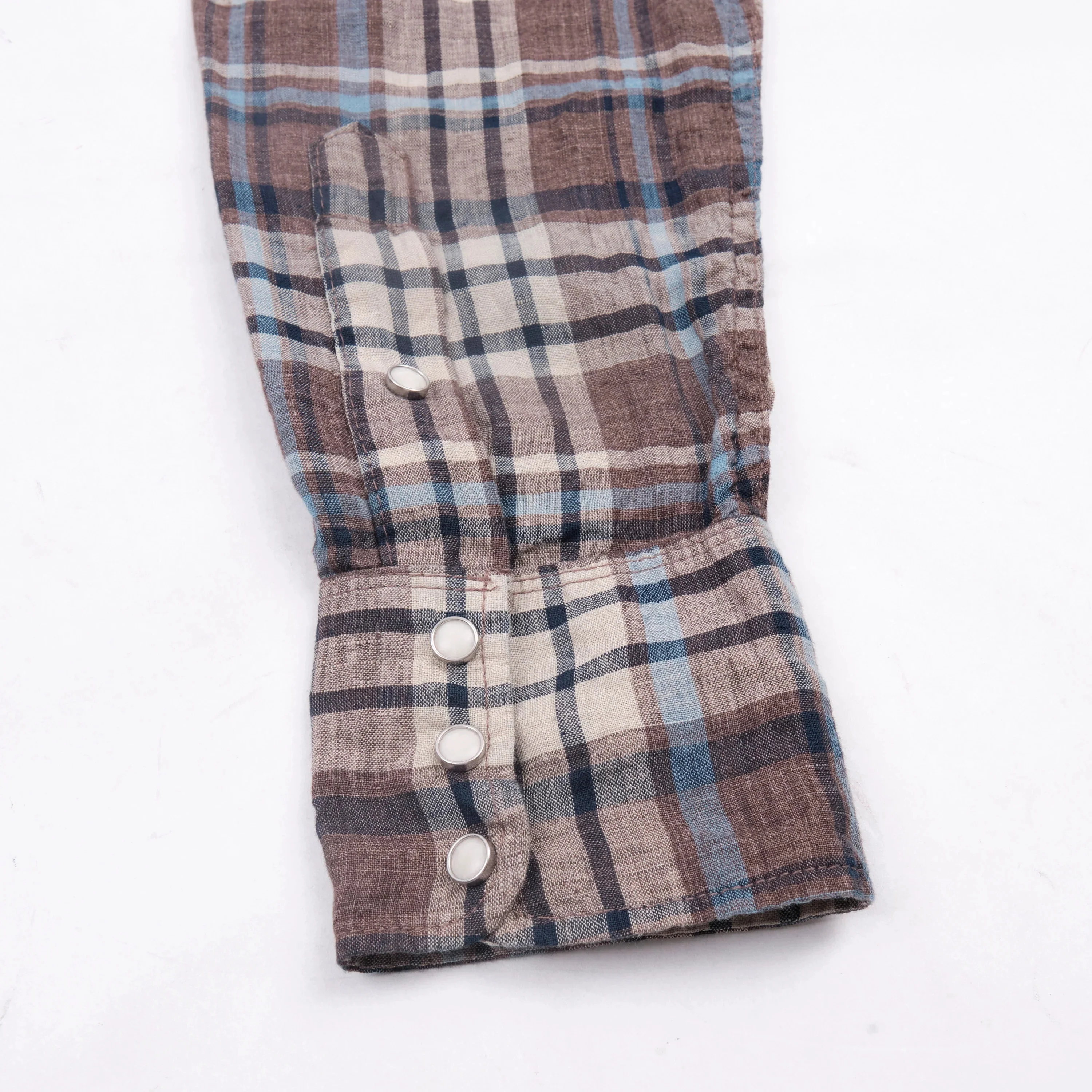 Freenote Cloth Western Scout - Pheasant Brown Plaid - Image 12