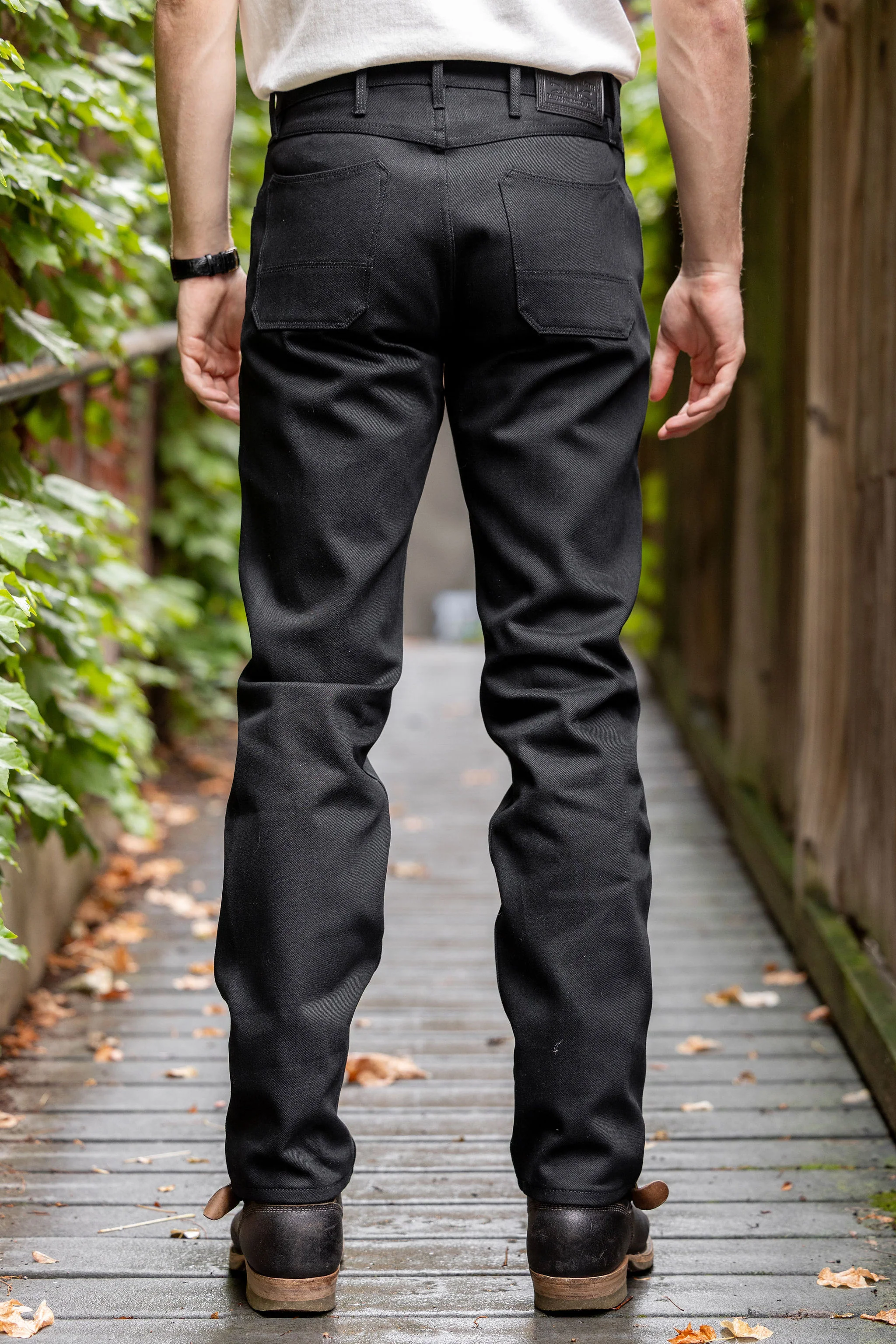Freenote Cloth Wilkes - 14oz Aces High Black Denim - Image 3