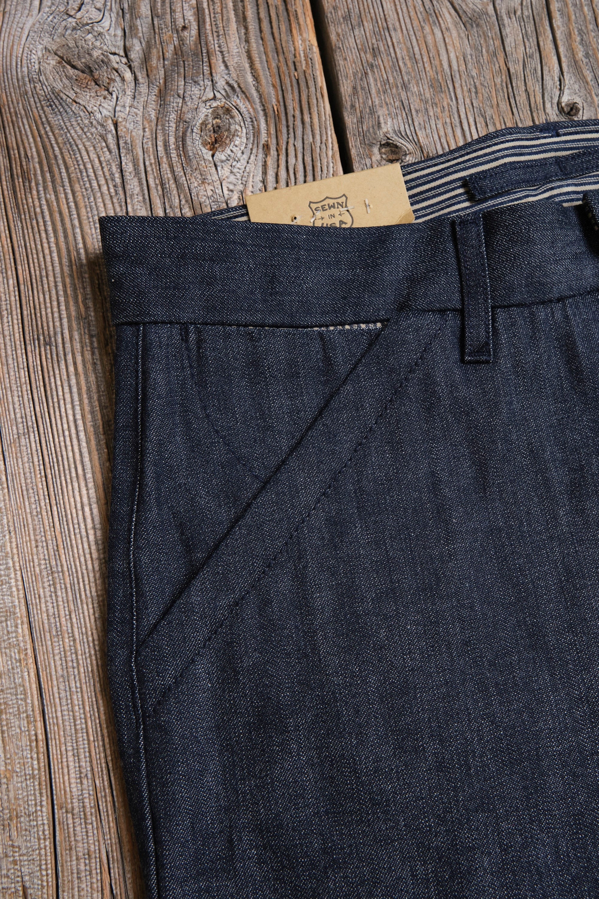 Freenote Cloth Workers Chino Slim Fit - 11oz 1900s Denim - Image 7
