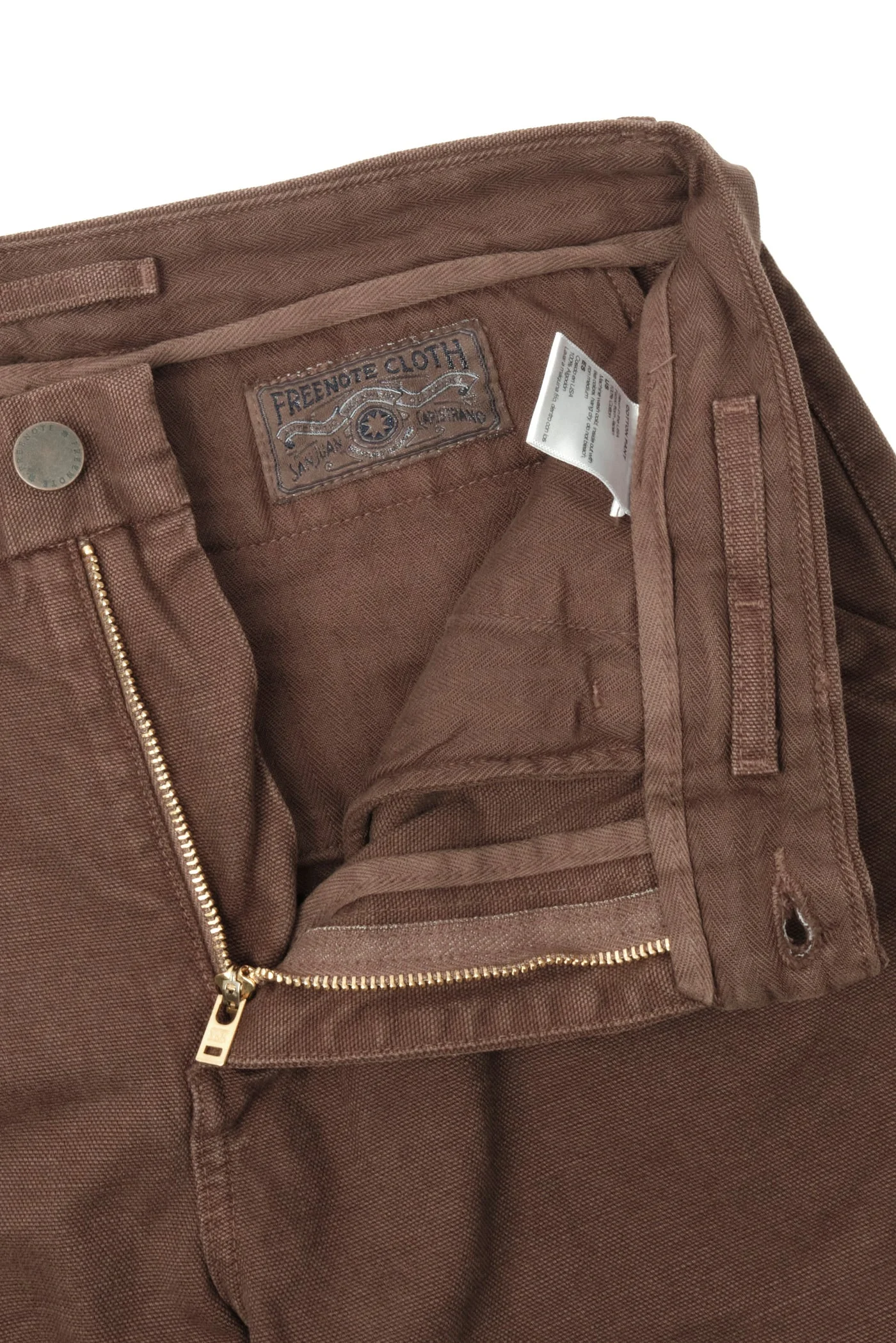 Freenote Cloth Workers Chino Slim Fit - 14oz Slub Bark - Image 5
