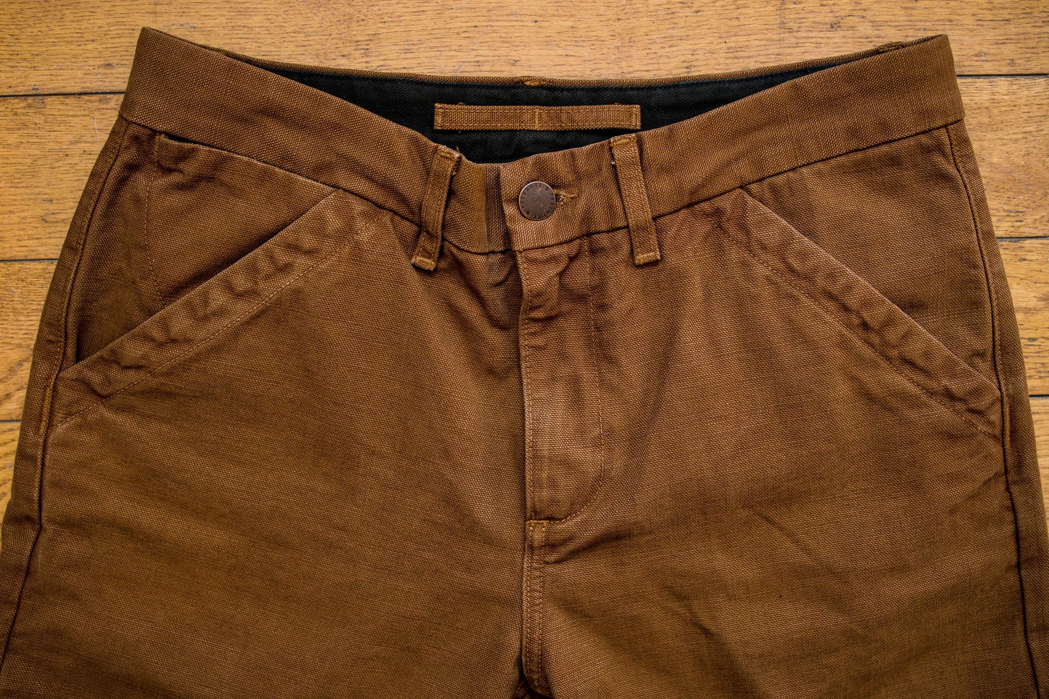 Freenote Cloth Workers Chino Slim Fit - 14oz Slub Rust - Image 4