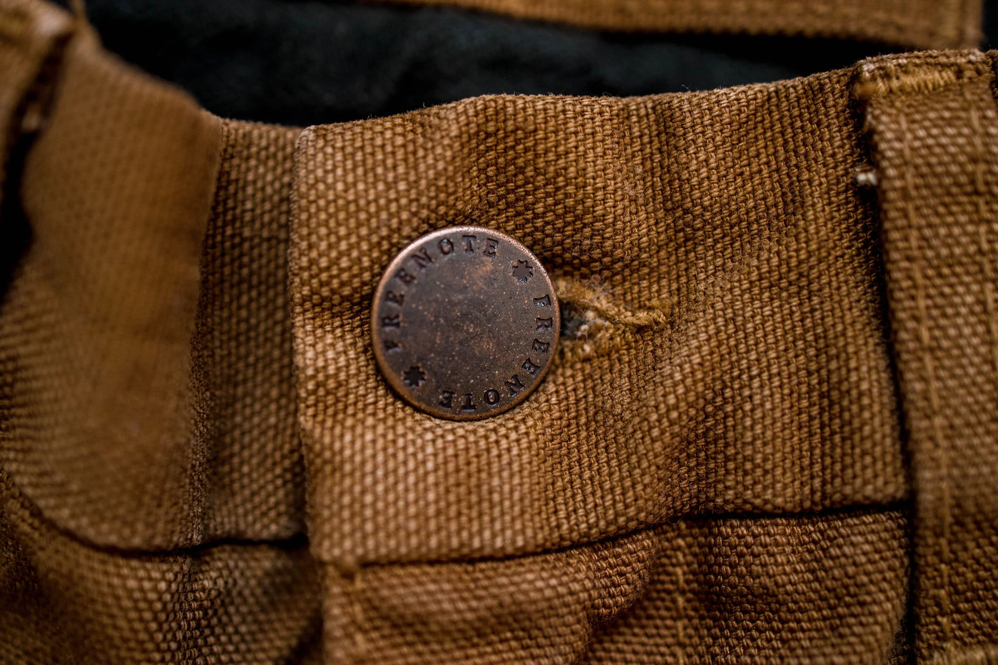 Freenote Cloth Workers Chino Slim Fit - 14oz Slub Rust - Image 5