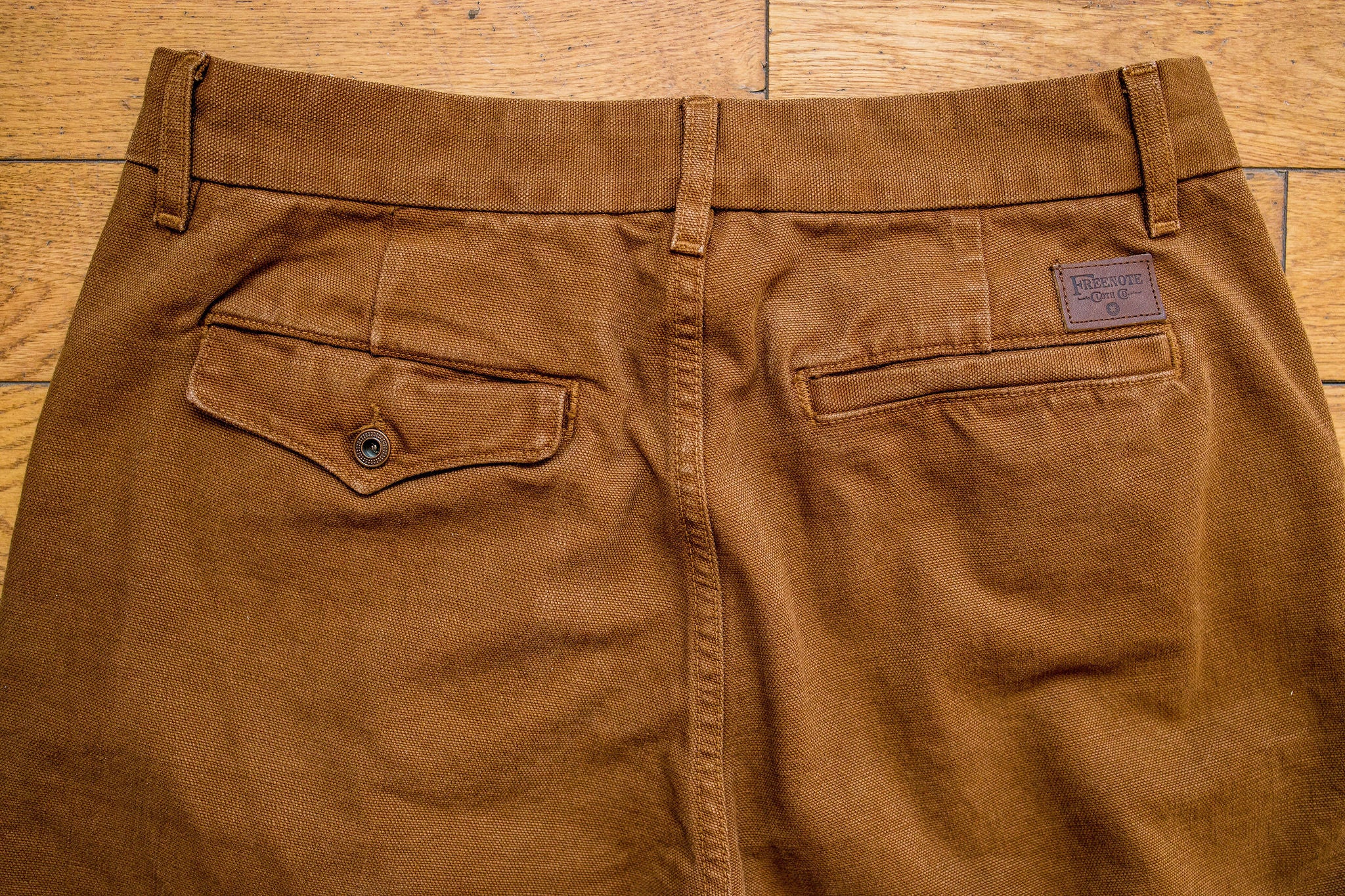Freenote Cloth Workers Chino Slim Fit - 14oz Slub Rust - Image 9