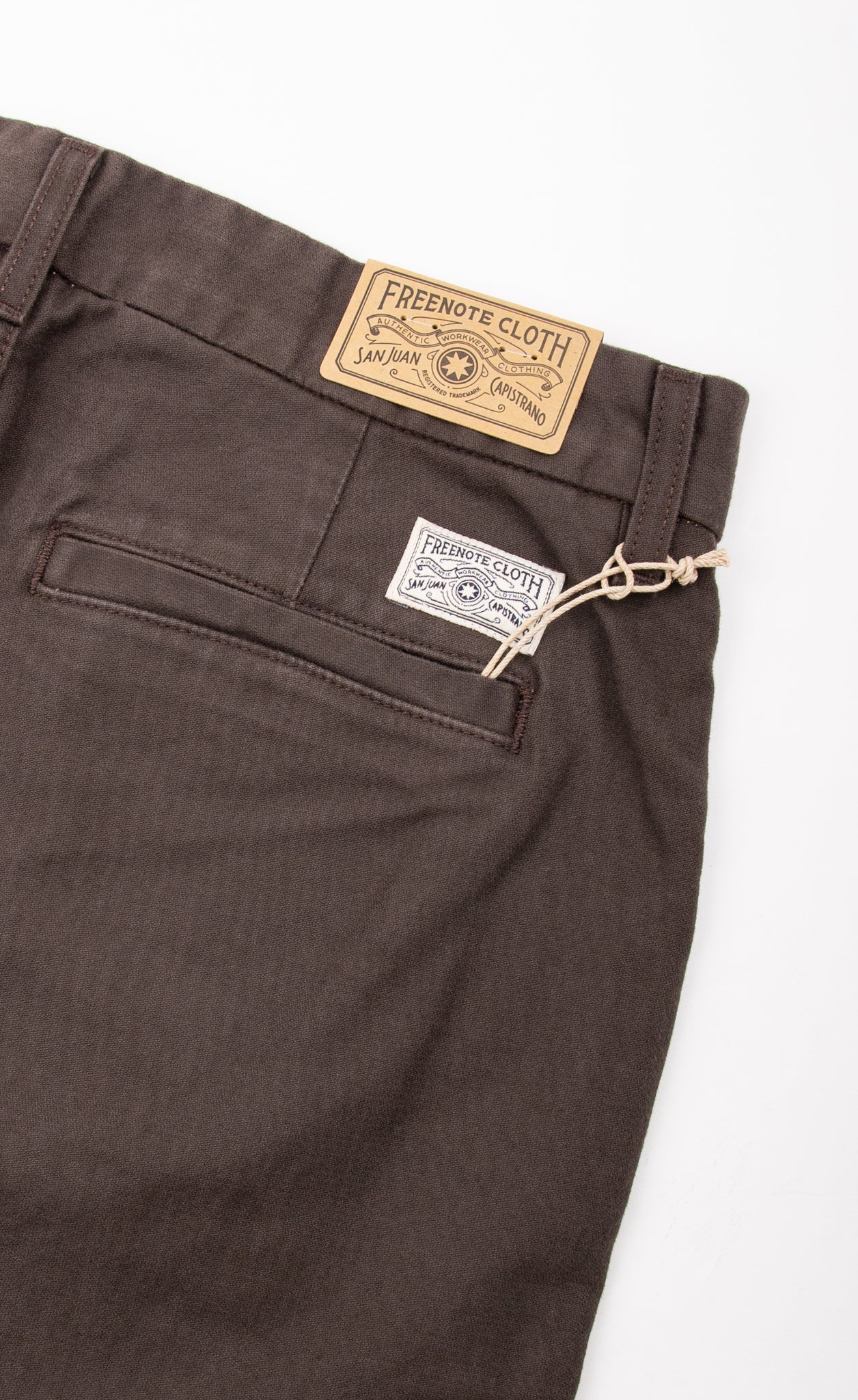 Freenote Cloth Workers Chino Slim Fit - Bark - Image 14