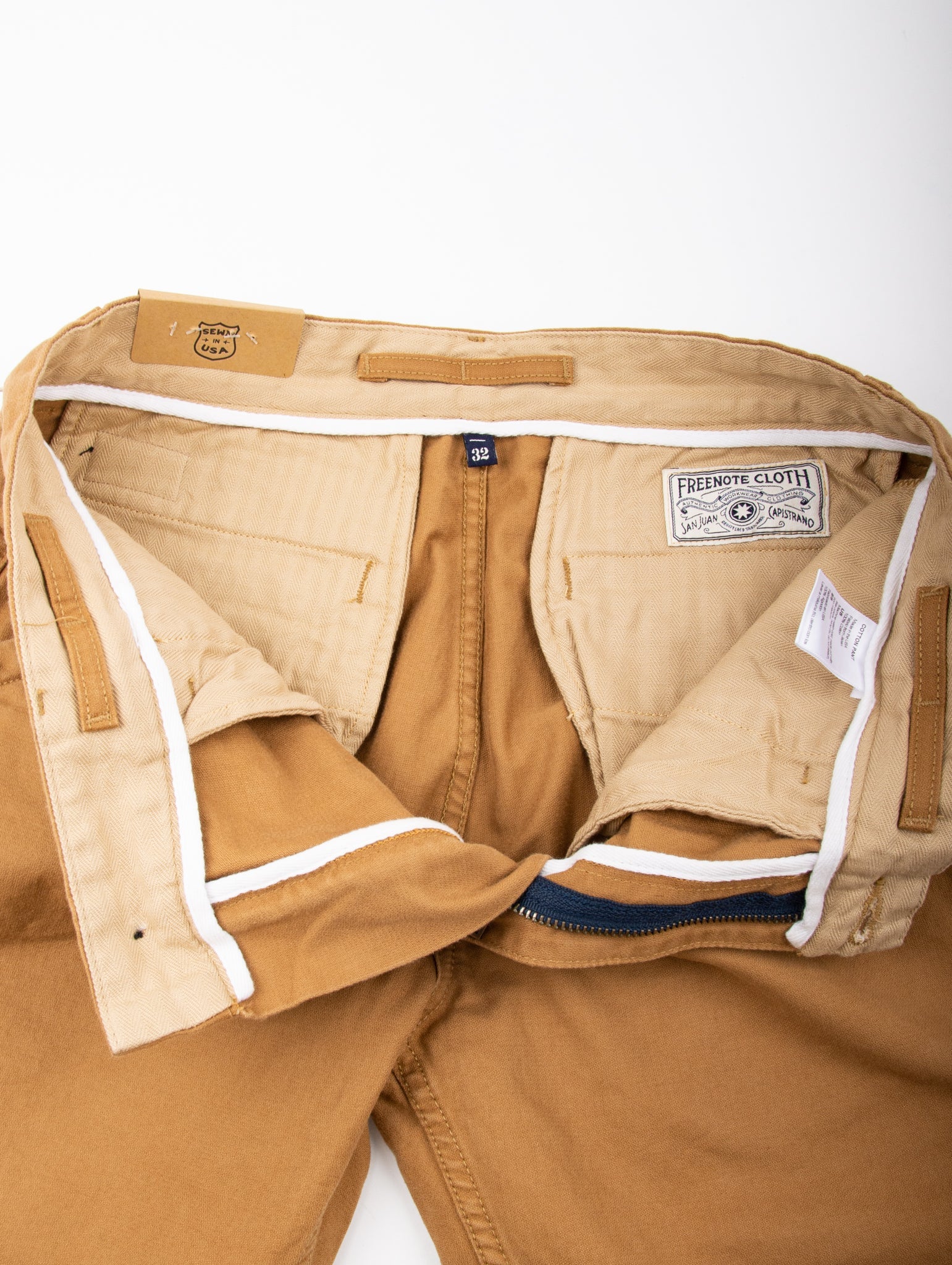 Freenote Cloth Workers Chino Slim Fit - Khaki - Image 9