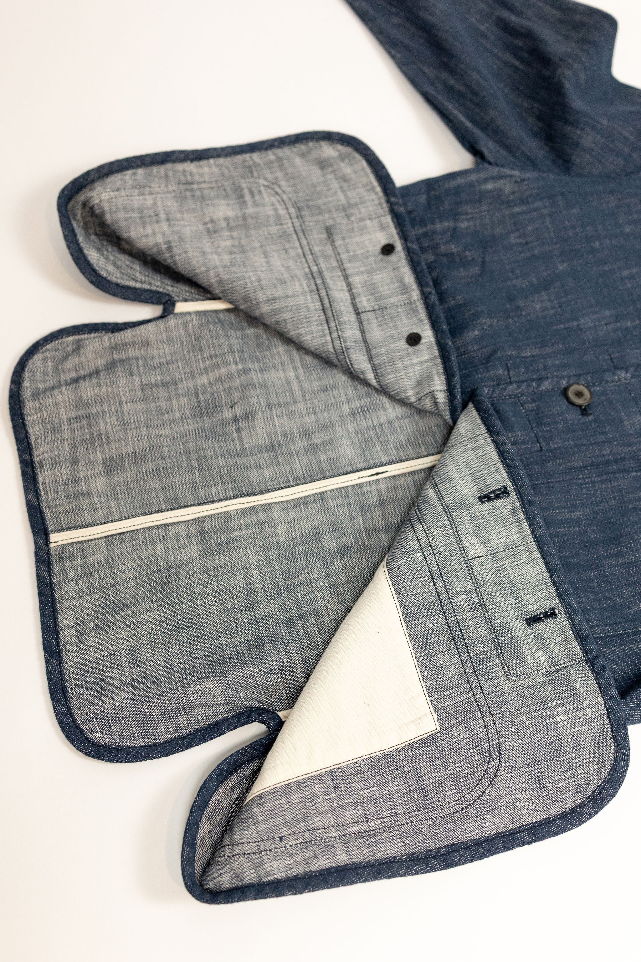 Hansen Garments Erling Work Jacket - Denim Blue - Image 11