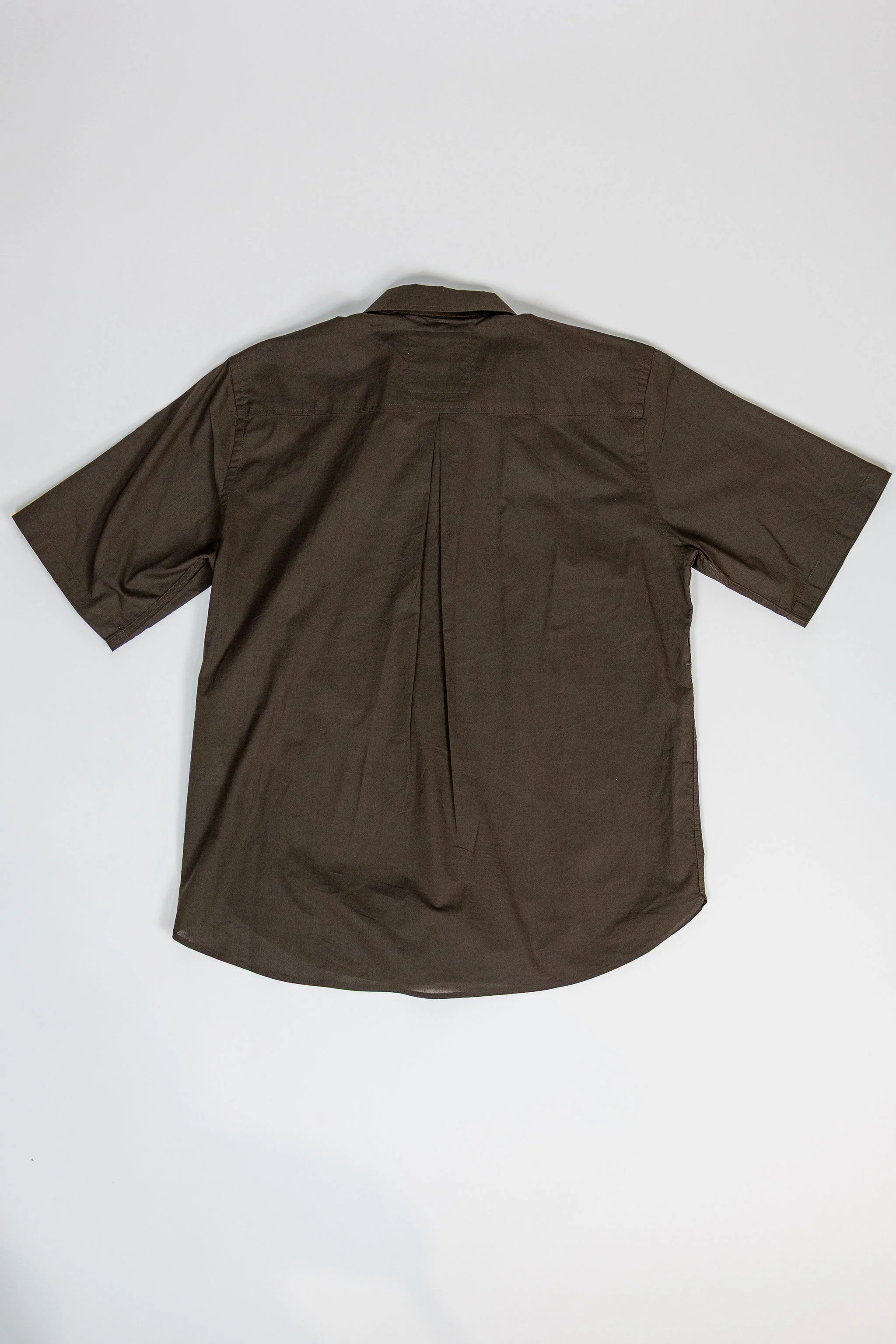 Hansen Garments Reidar Short Sleeve Shirt - Chocolate - Image 5
