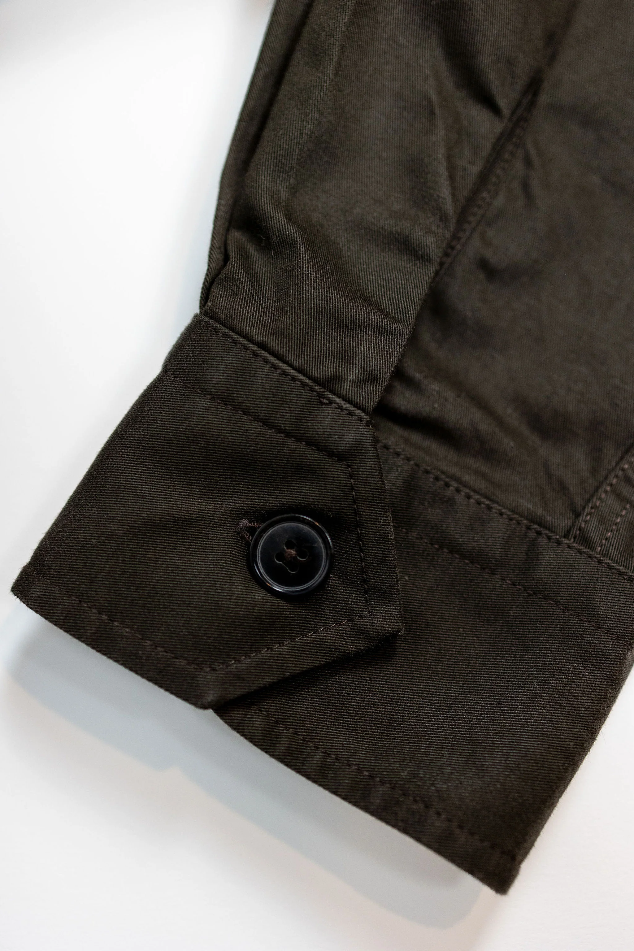 Hansen Garments Steffen Shirt Jacket - Coffee Drill - Image 7