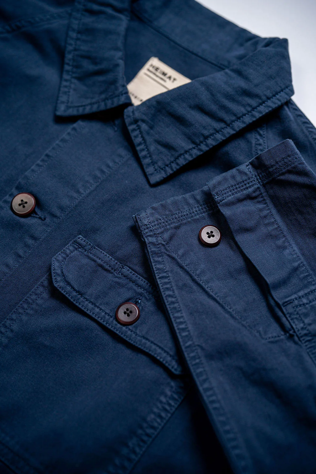 Heimat Textil Journey Coat - Herringbone Ink - Image 11