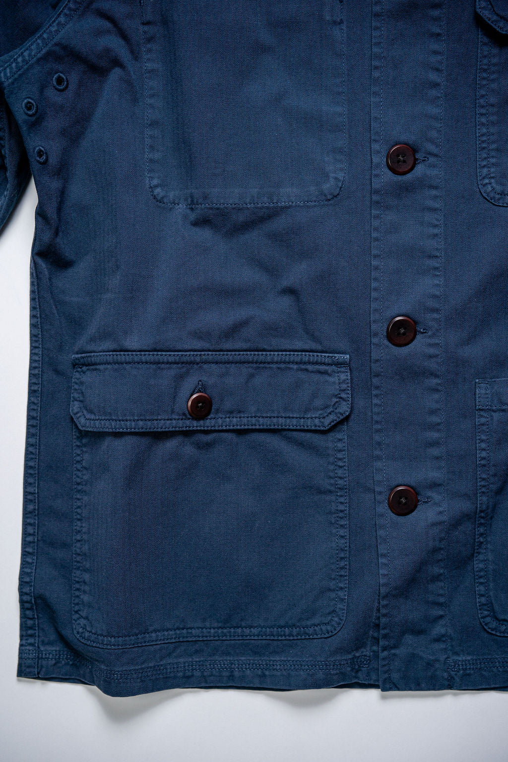 Heimat Textil Journey Coat - Herringbone Ink - Image 7