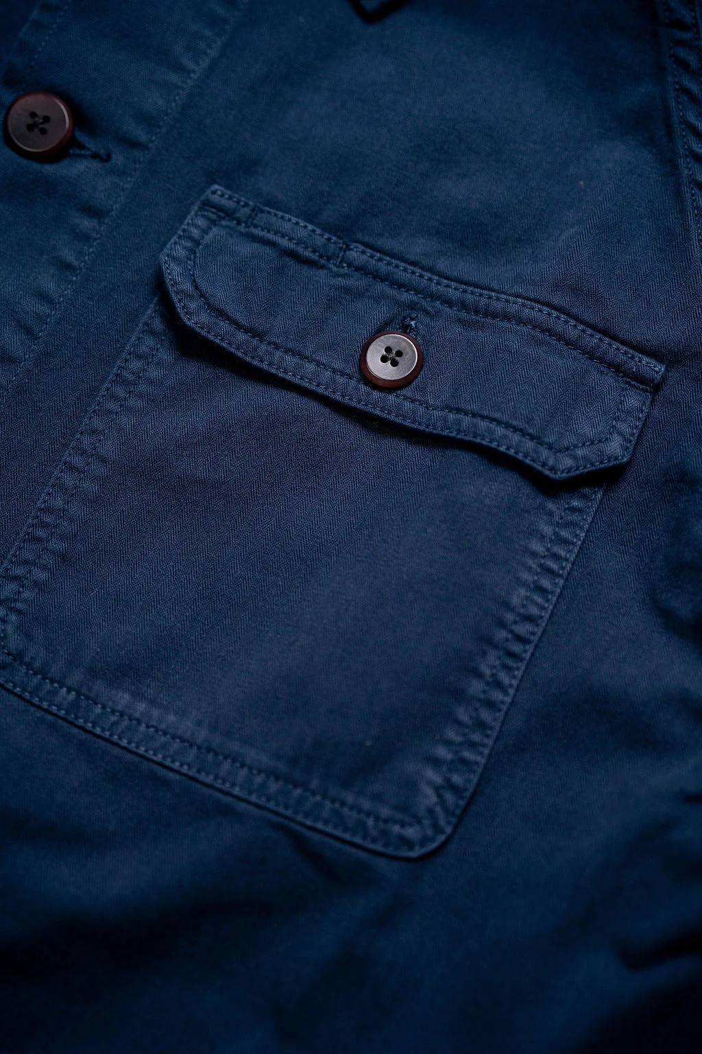 Heimat Textil Journey Coat - Herringbone Ink - Image 9