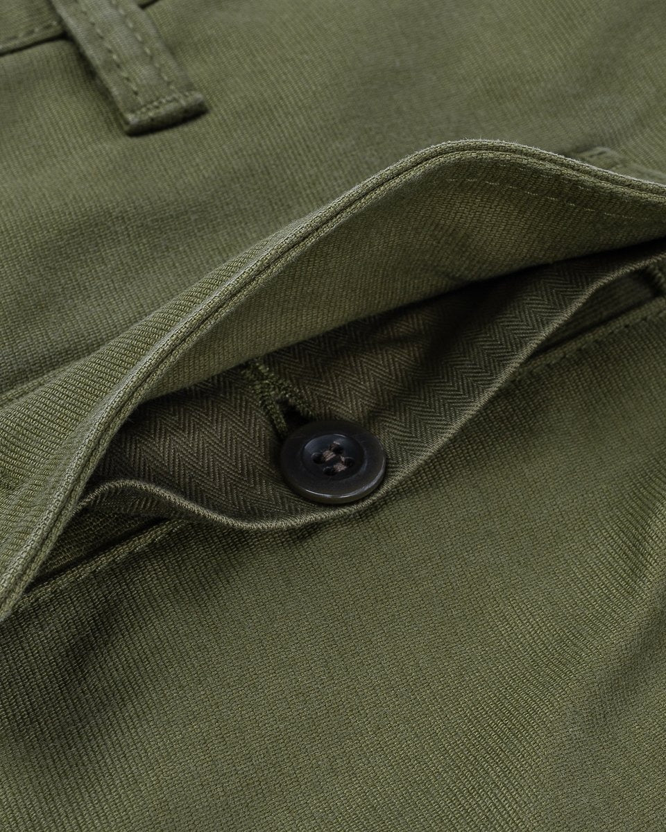 IH-738-GRN Whipcord Cargo Pants - Army Green - Image 4